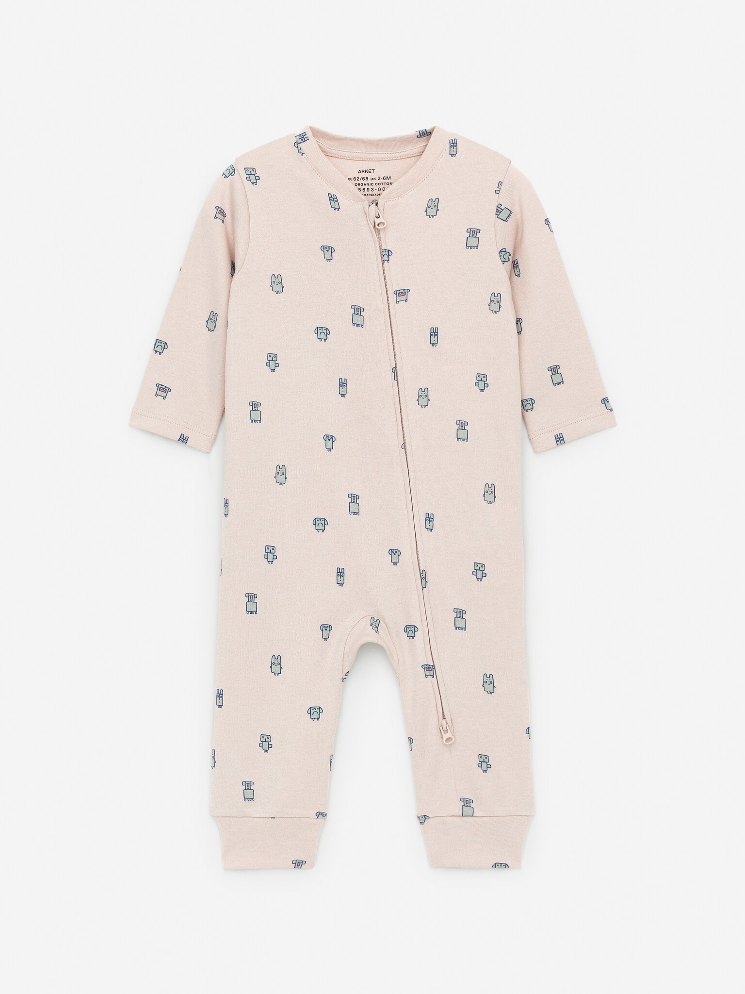 Pigiama intero - Beige/Mostri/Bianco sporco/Rosso/Lilla/Cuori verdi/Azzurro/Pois verdi