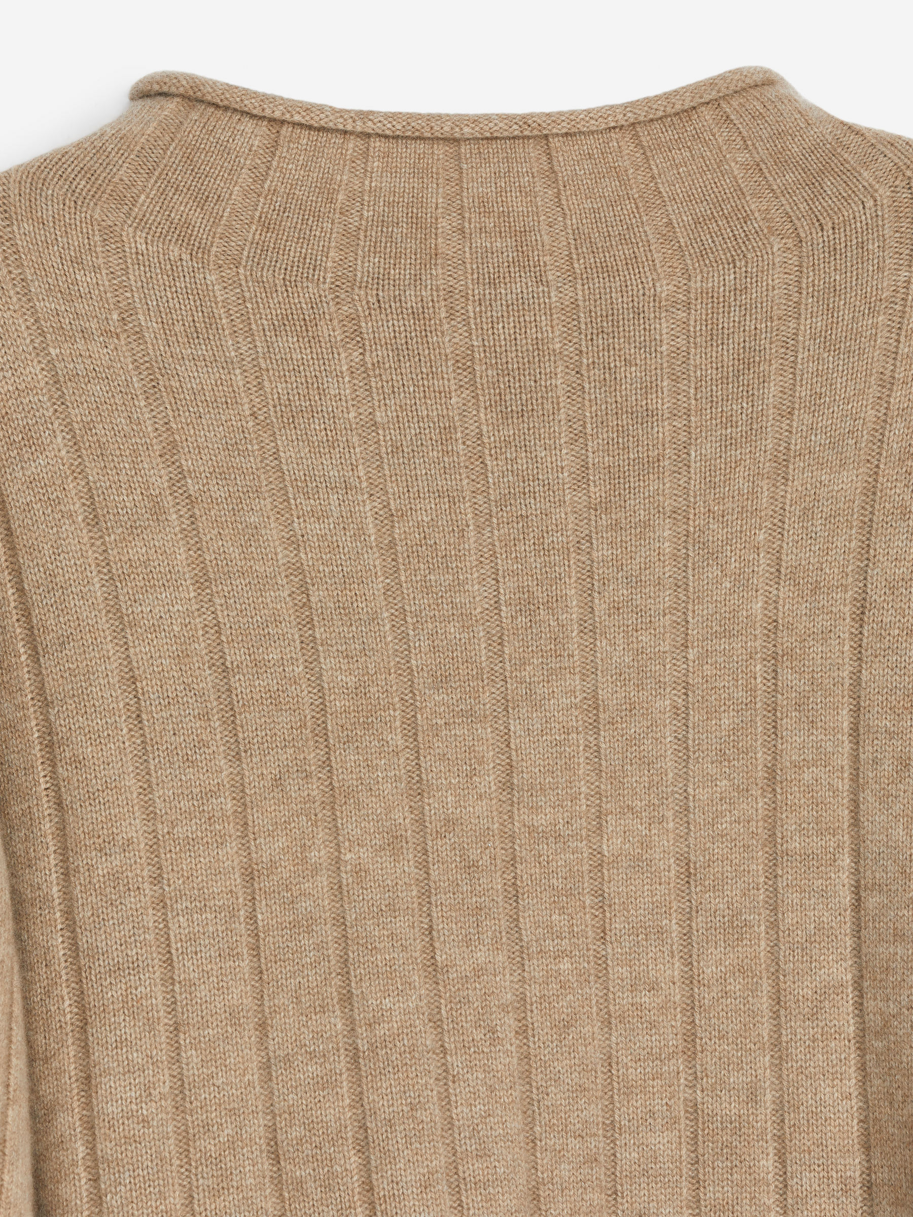 Jersey de canalé en lana y cachemira - Beige - Corte relajado - Women - StillMedia/DescriptiveDetail - 1