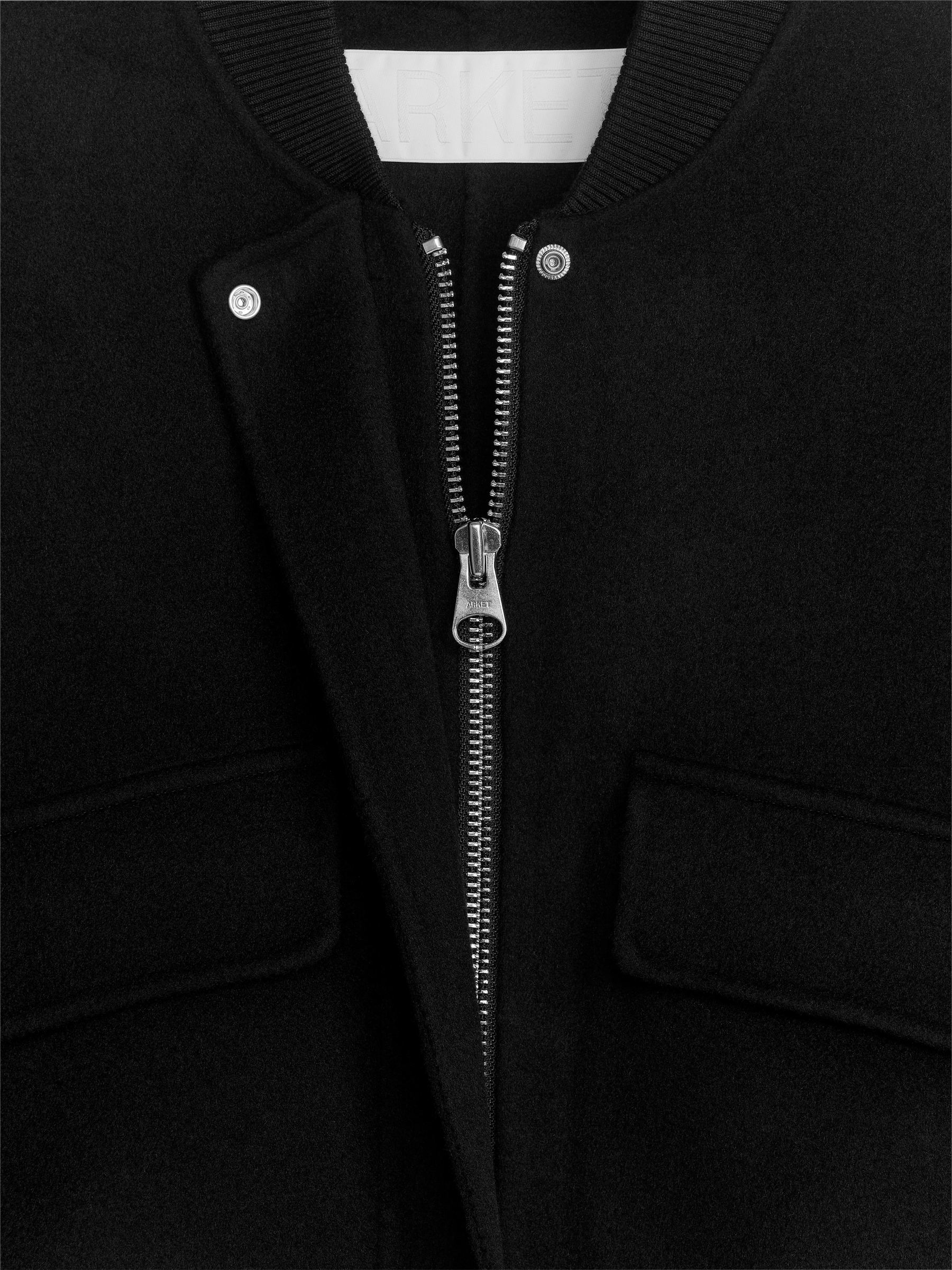 Unlined Wool Jacket - Black - Oversized - Women - StillMedia/DescriptiveDetail - 2