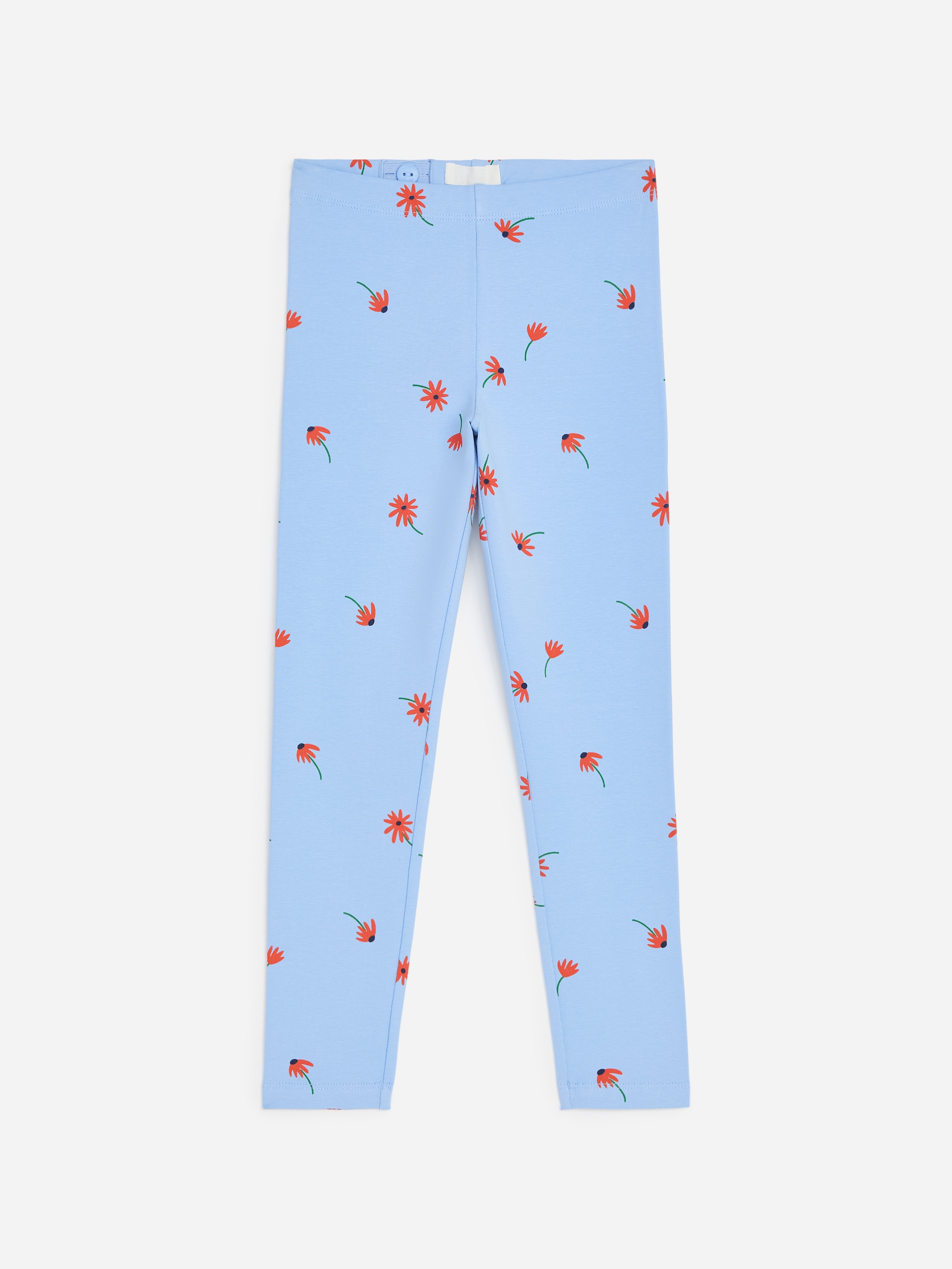Printed Jersey Leggings-Blue-20064