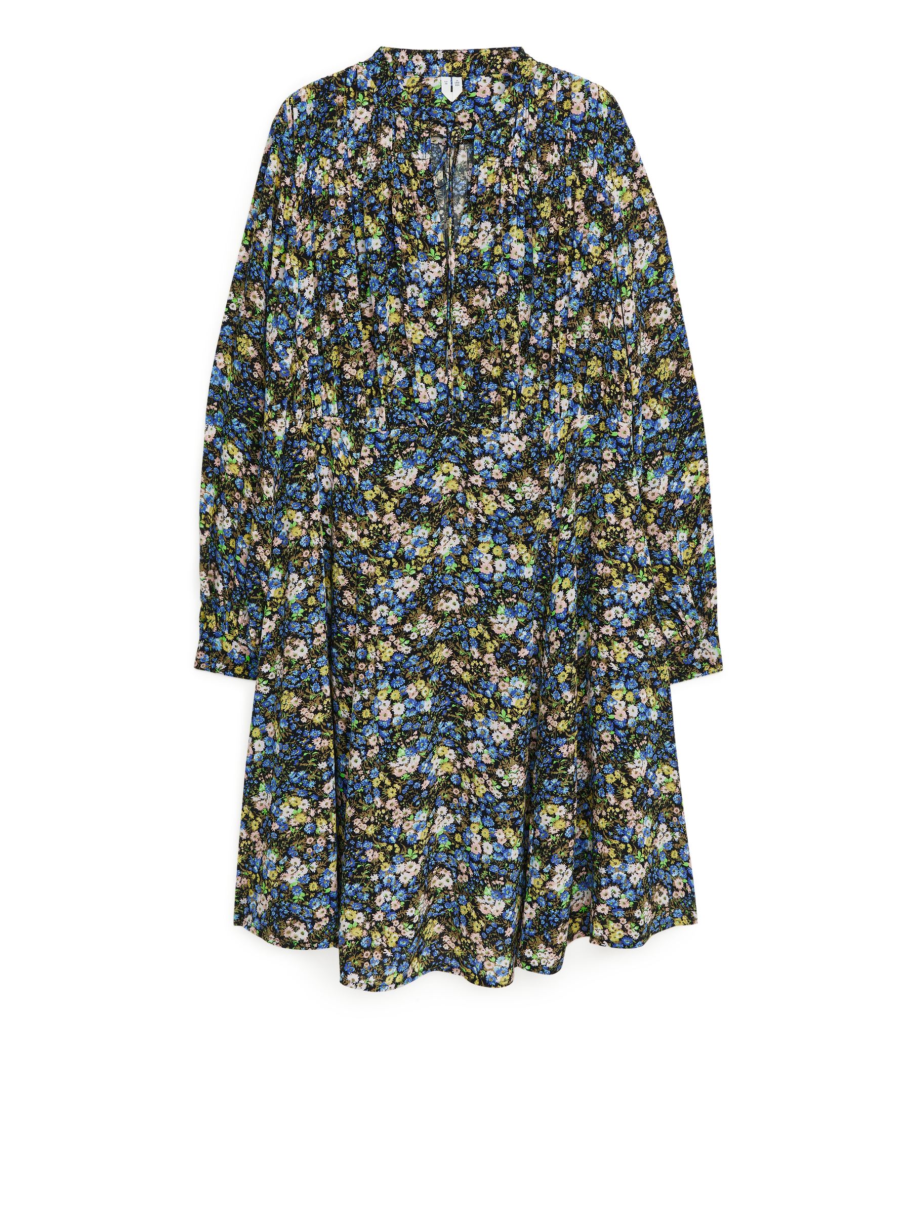 Fluid Floral Dress – Black/Floral – Women – ARKET SE