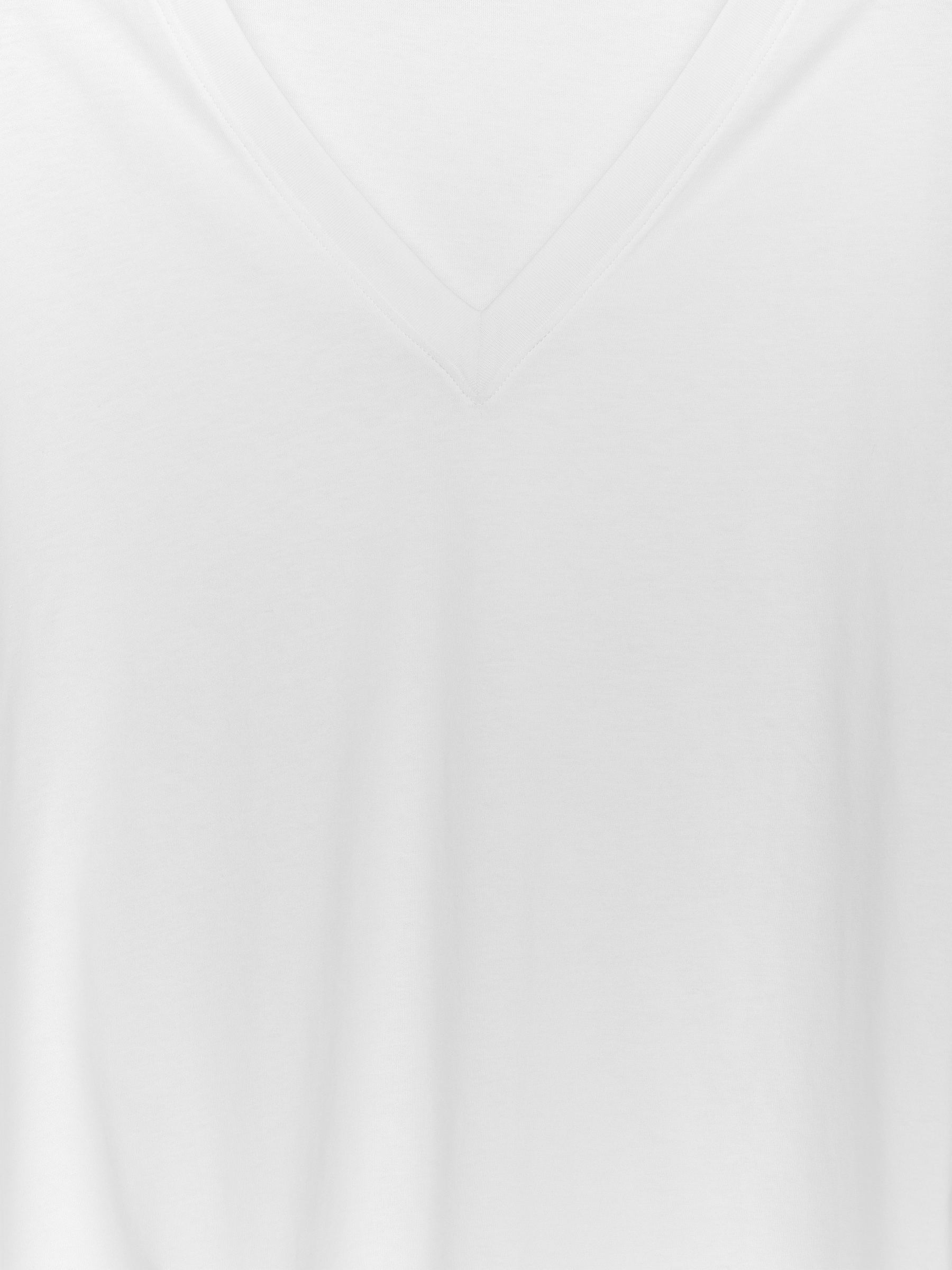 Camiseta de cuello en V - Blanco - Corte holgado - Women - StillMedia/DescriptiveStillLife - 1