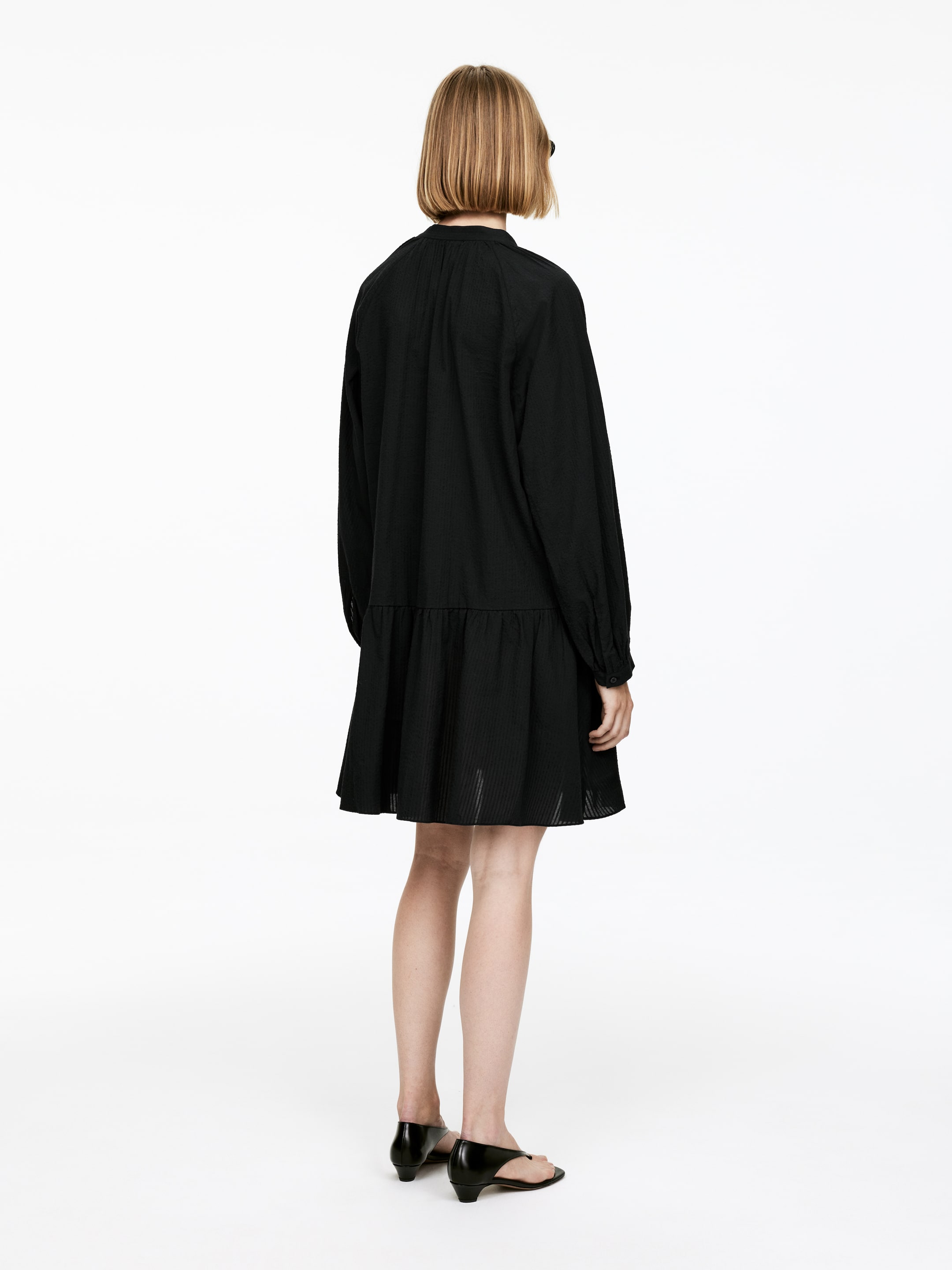 Visualizza immagine più grande: Abito in lino e cotone - Nero - DONNA | H&M IT 4