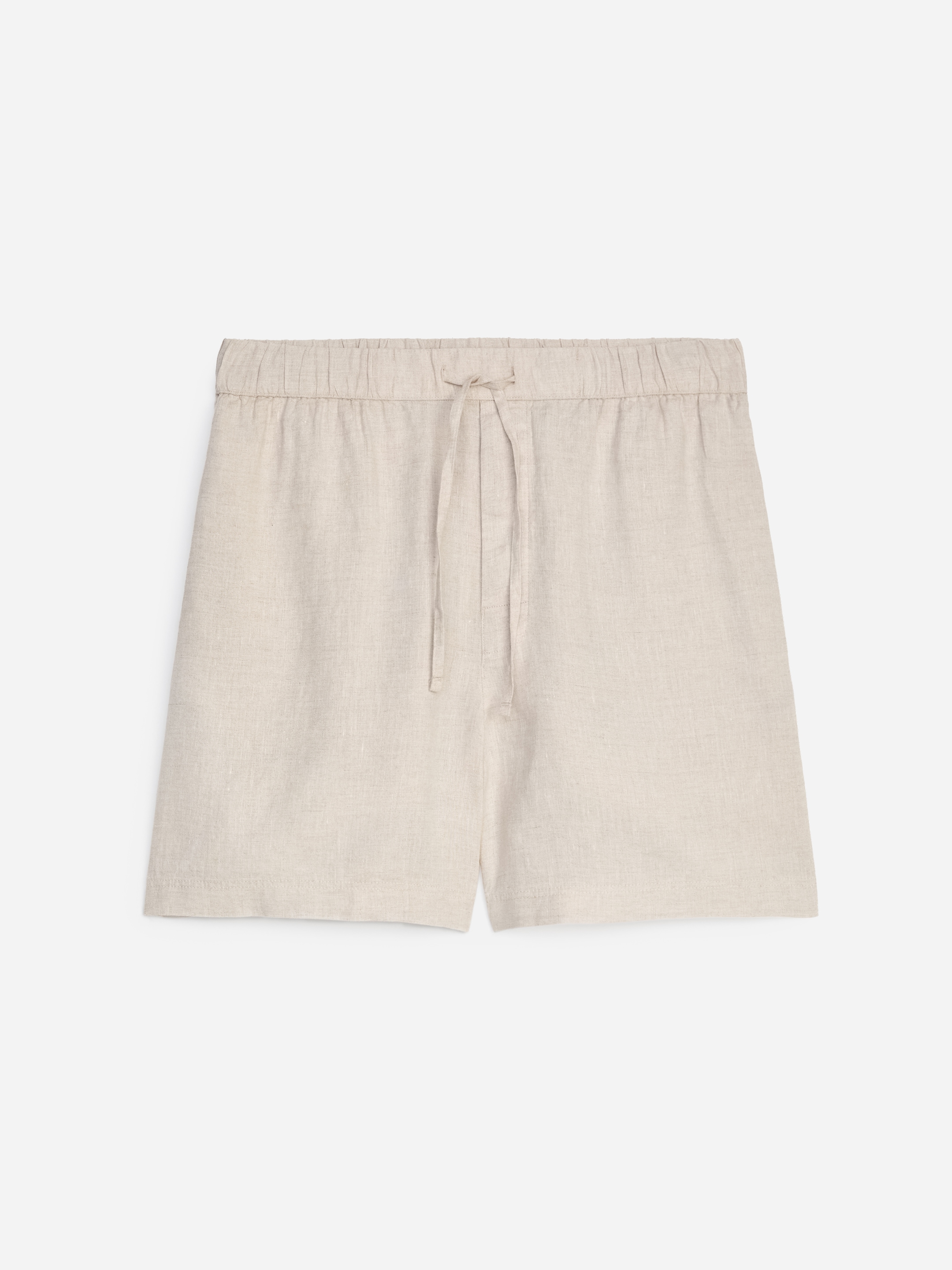 Linen Shorts - Beige - Regular fit - Men - StillMedia/DescriptiveStillLife - 1