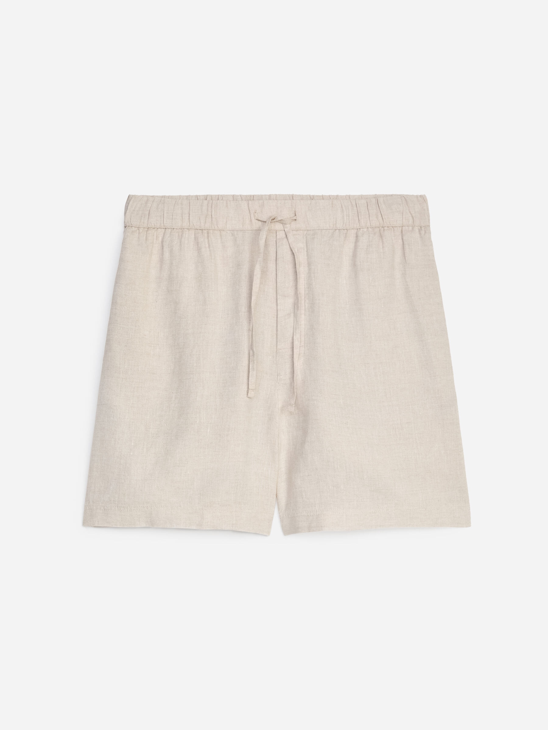 Linen Shorts-#A09580-19145