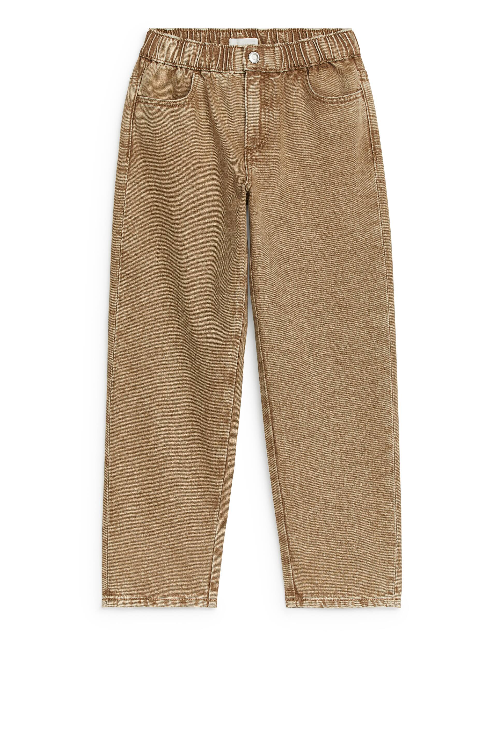 Zobacz większy obraz: Wciągane spodnie dżinsowe - Ciemnobeżowy - Dziecko | H&M PL 1