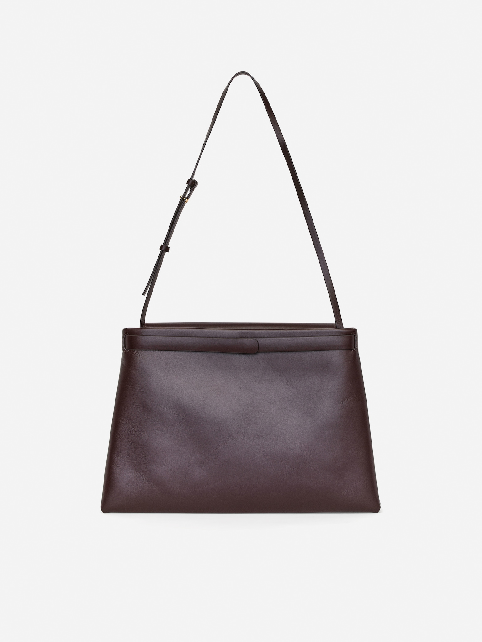 Sac à bandoulière en cuir - Rouge foncé - 3