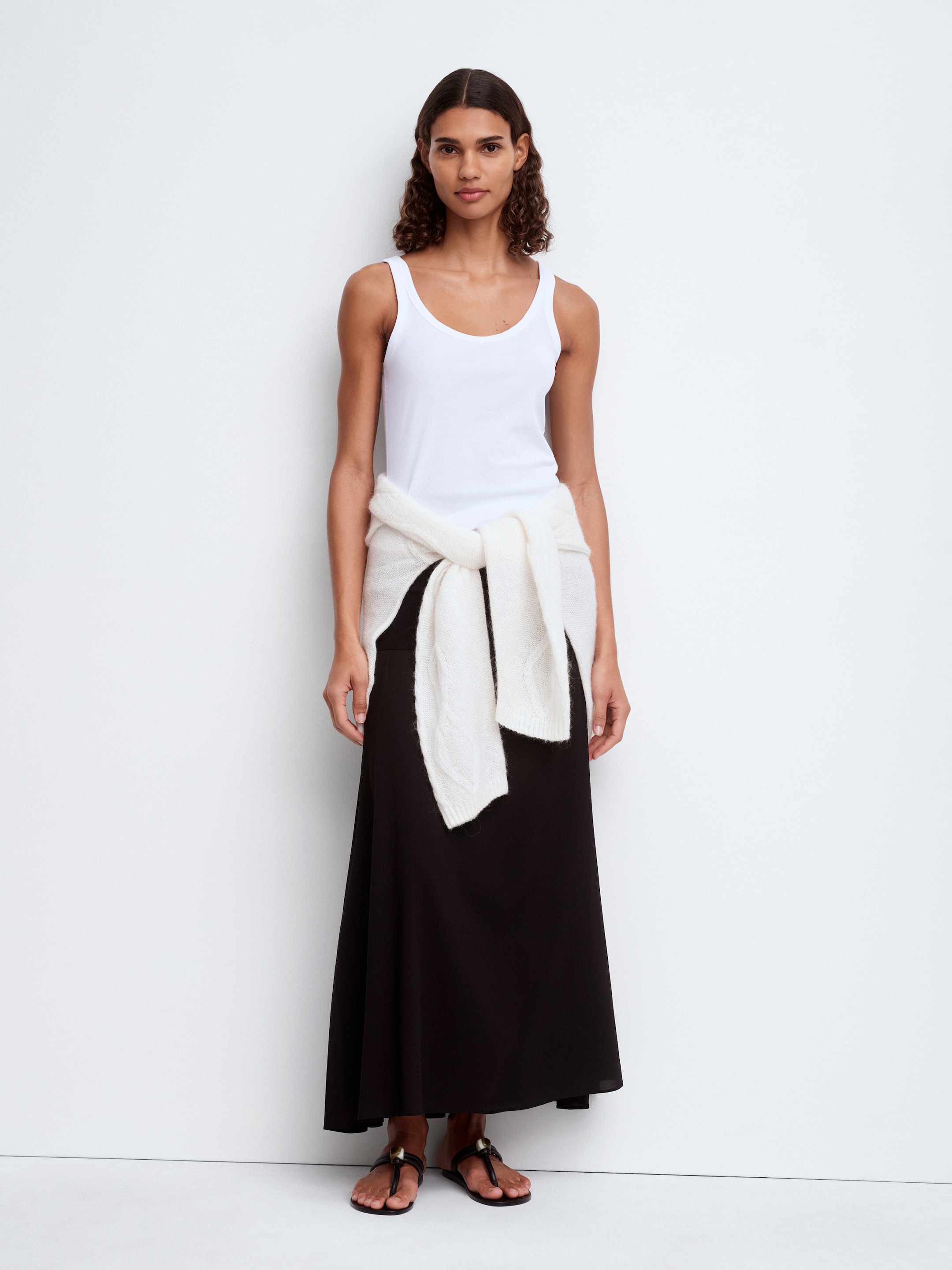 Scoop-Neck Tank Top - White - Regular fit - Women - StillMedia/Environmental - 16