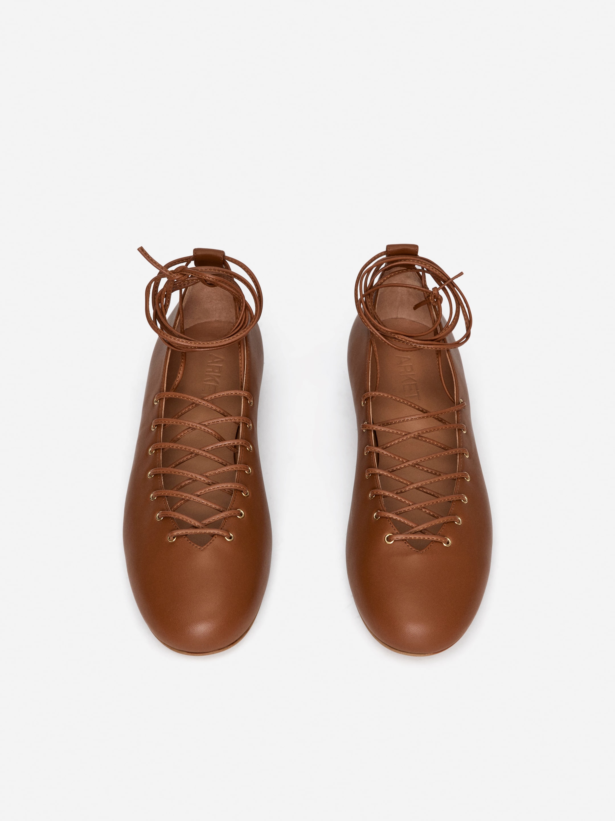 Ver imagen más grande: Bailarinas con cordones - Coñac - MUJER | H&M ES 6