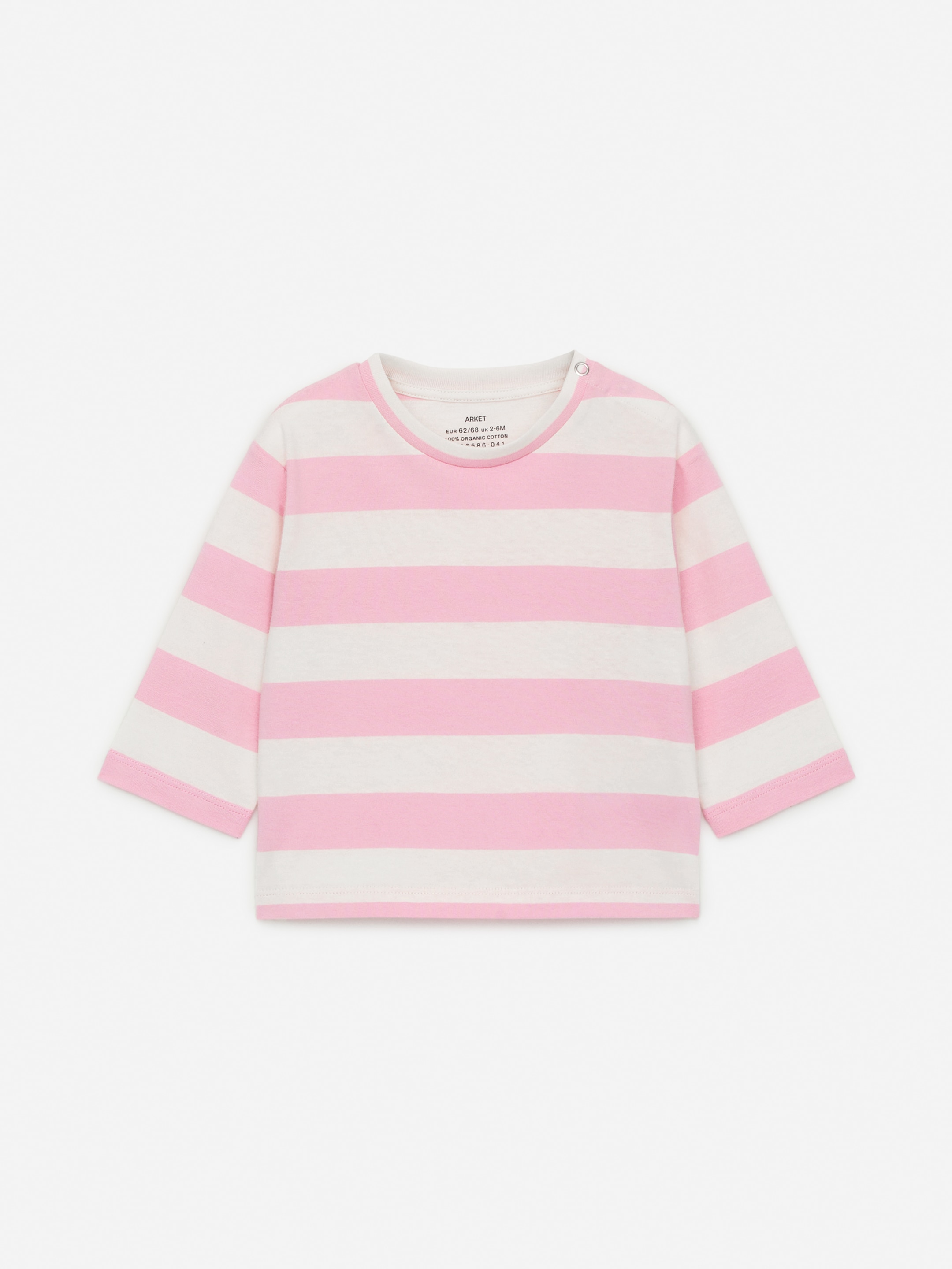 Zobrazit větší obrázek: Top s dlouhým rukávem - Růžová/Bílá - DĚTI | H&M CZ 1