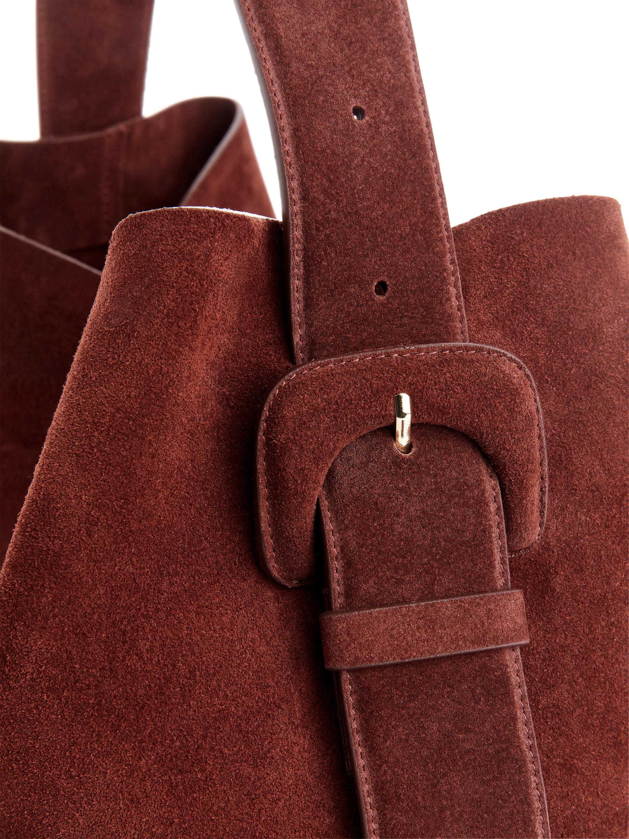 Suede Shoulder Bag - Reddish Brown - women - StillMedia/DescriptiveDetail - 1