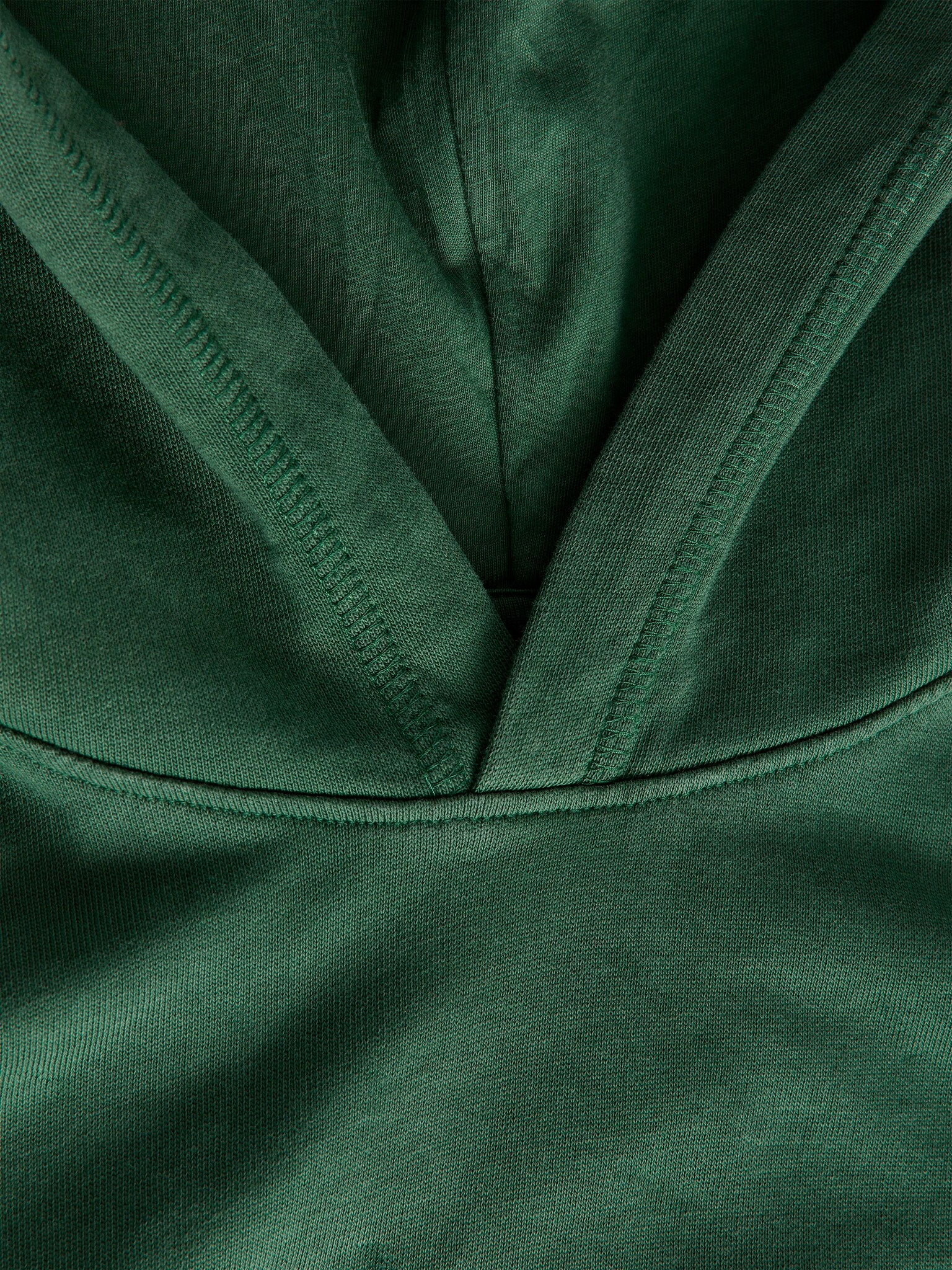 Oversized-Sweatshirt mit Kapuze - Dunkelgrün/Rot - 3