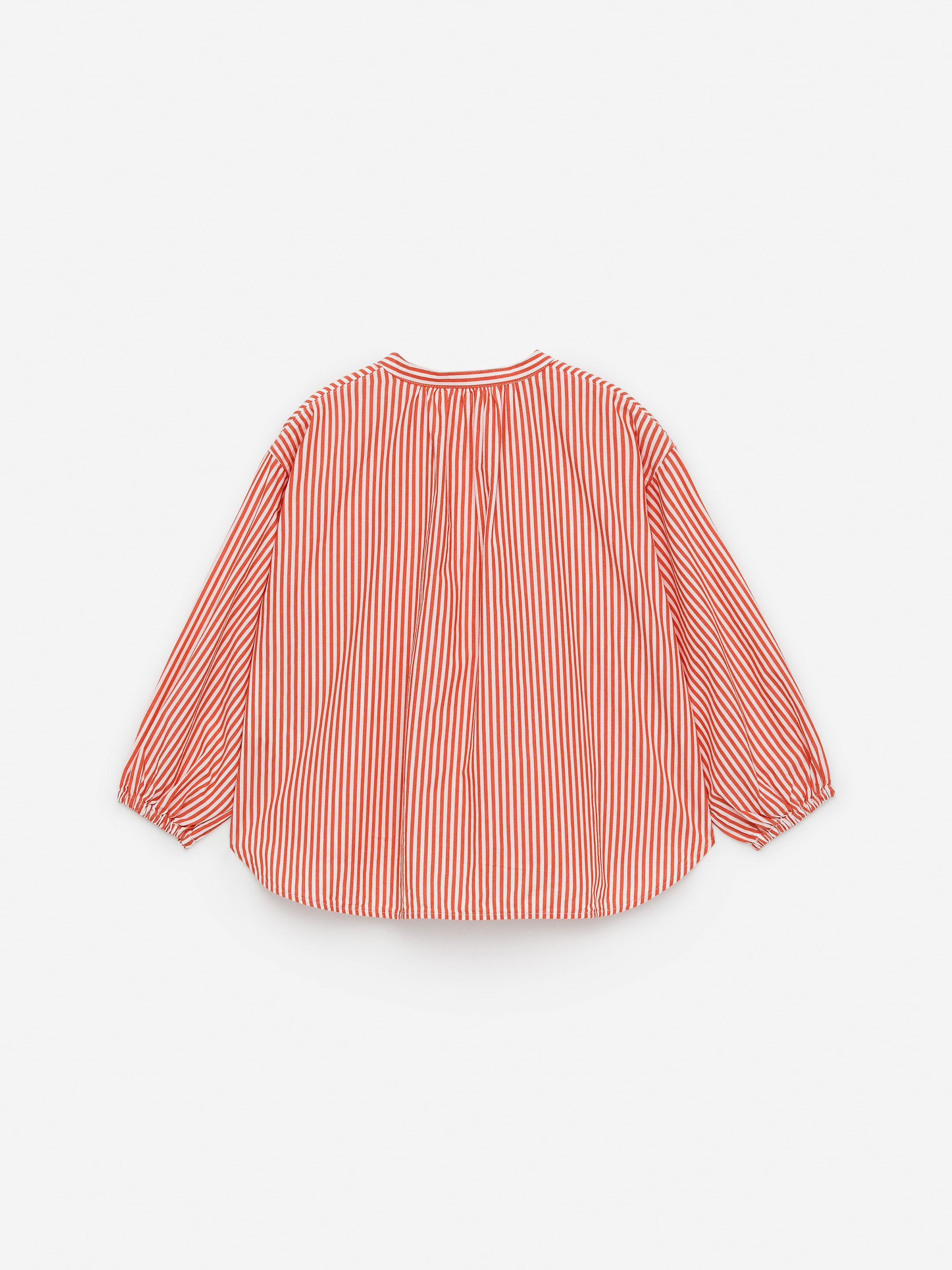 Blouse froncée - Blanc/Rouge - Relaxed fit - Enfant - StillMedia/DescriptiveStillLife - 1