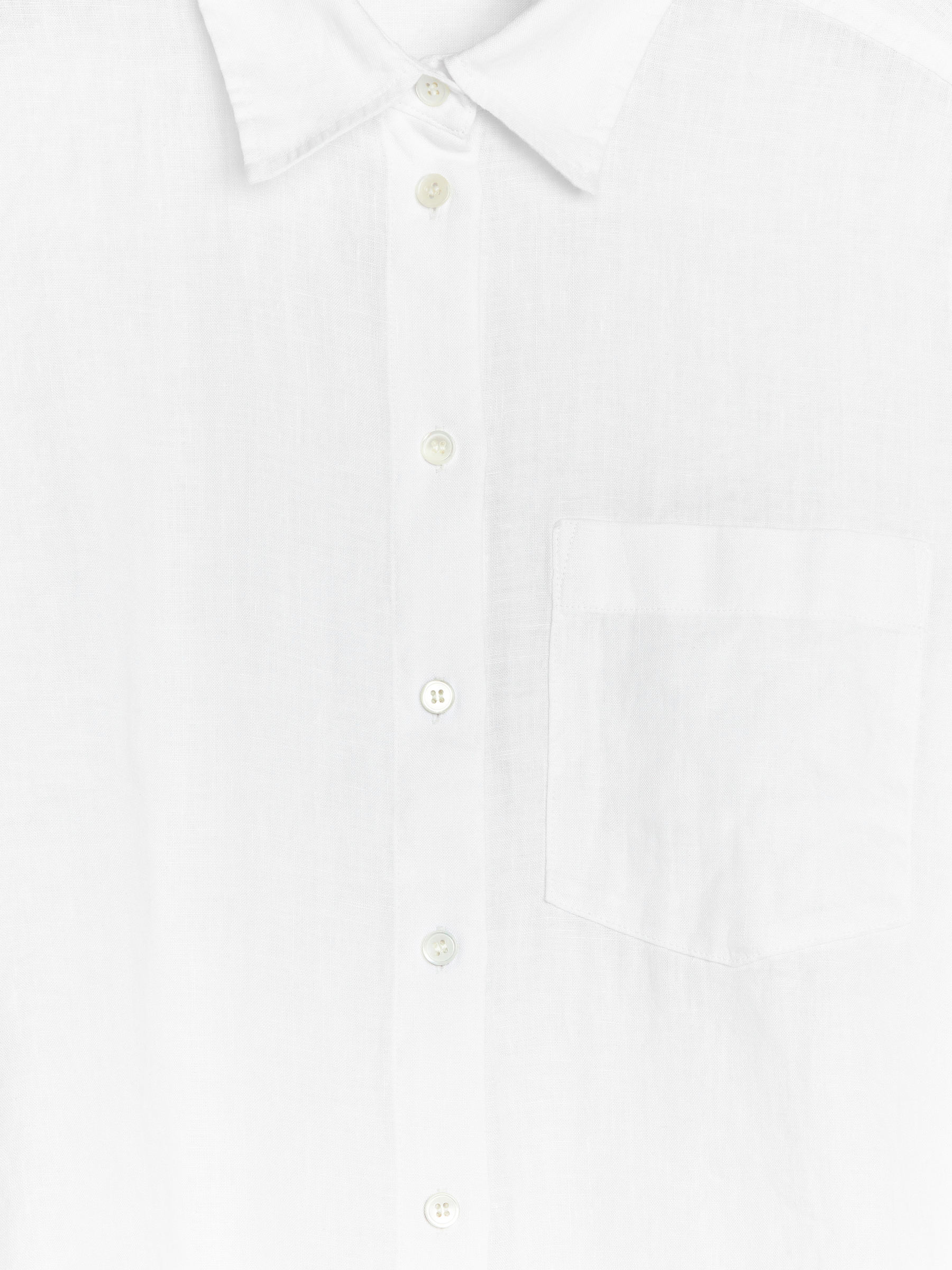 Linen Shirt - White - Regular fit - Women - StillMedia/DescriptiveDetail - 1