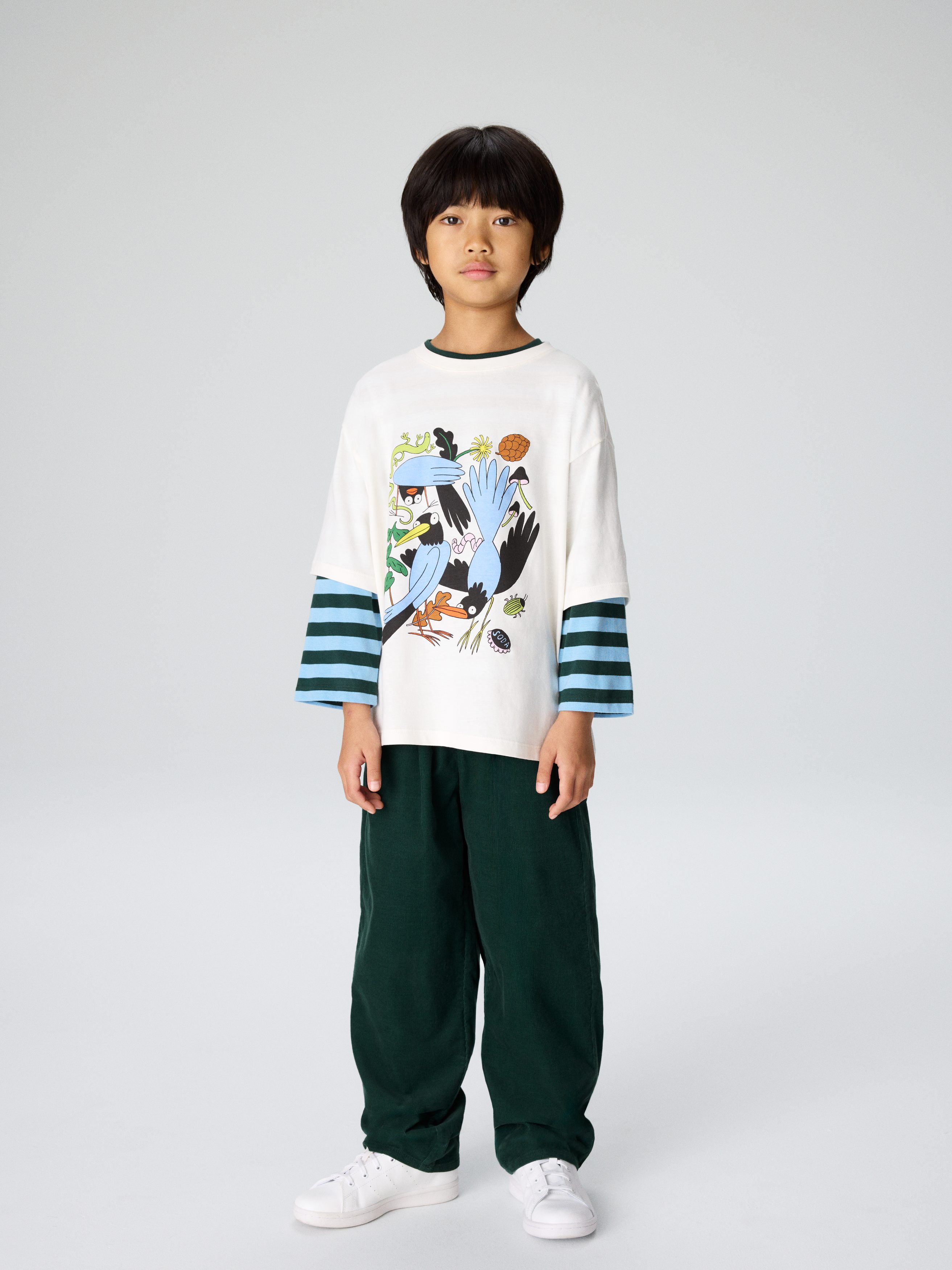 Oversized T-Shirt - Krémová