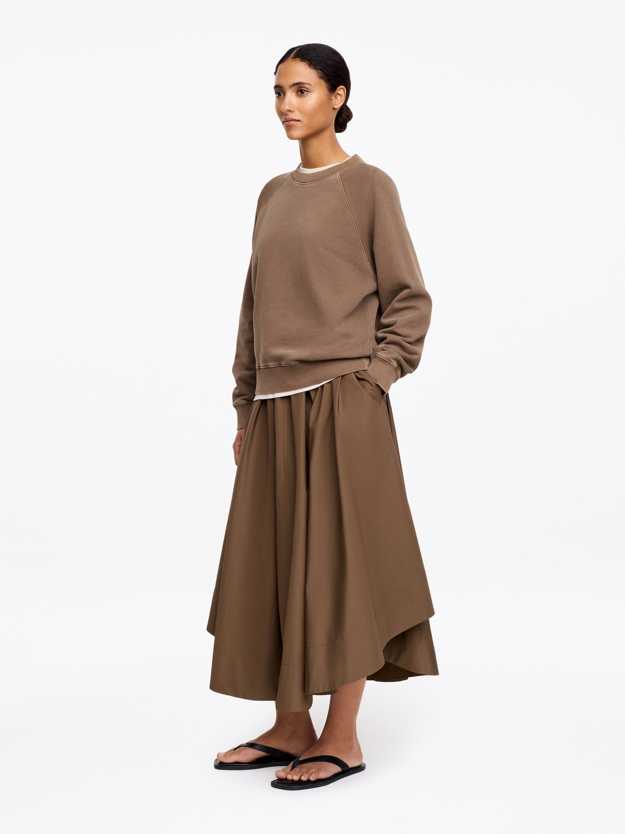 Terry Sweatshirt - Brown - Regular fit - Women - StillMedia/Lookbook - 12