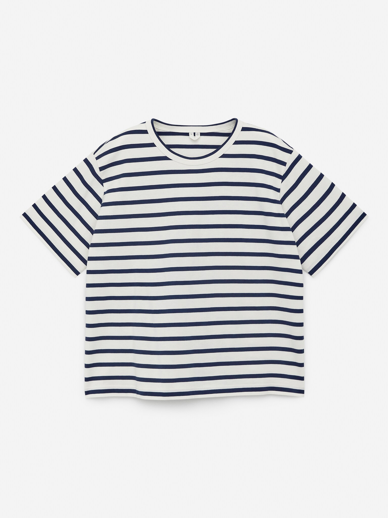 Midweight T-Shirt - Dark Blue/Off White