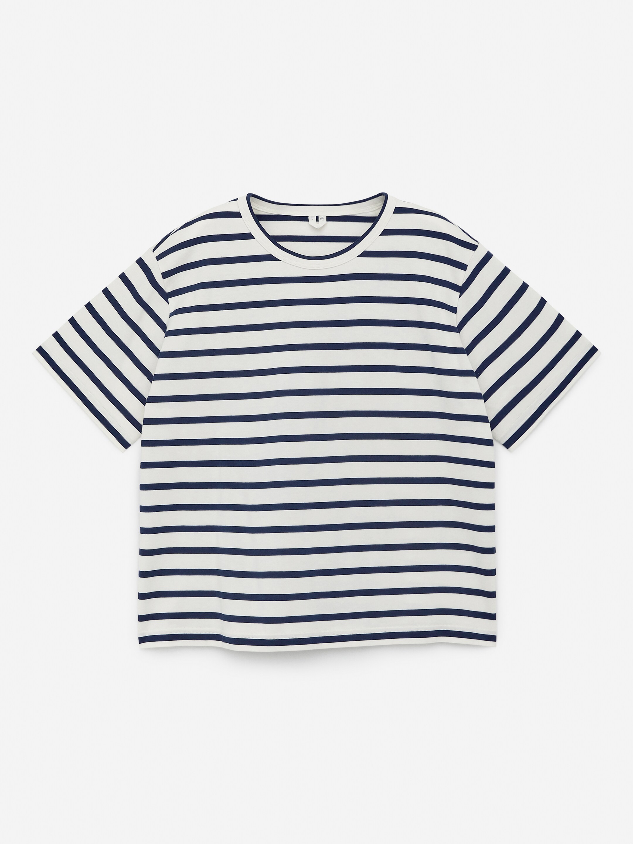 Agrandir l'image: T-shirt d'épaisseur moyenne - Bleu foncé/Blanc cassé - FEMME | H&M CH 5