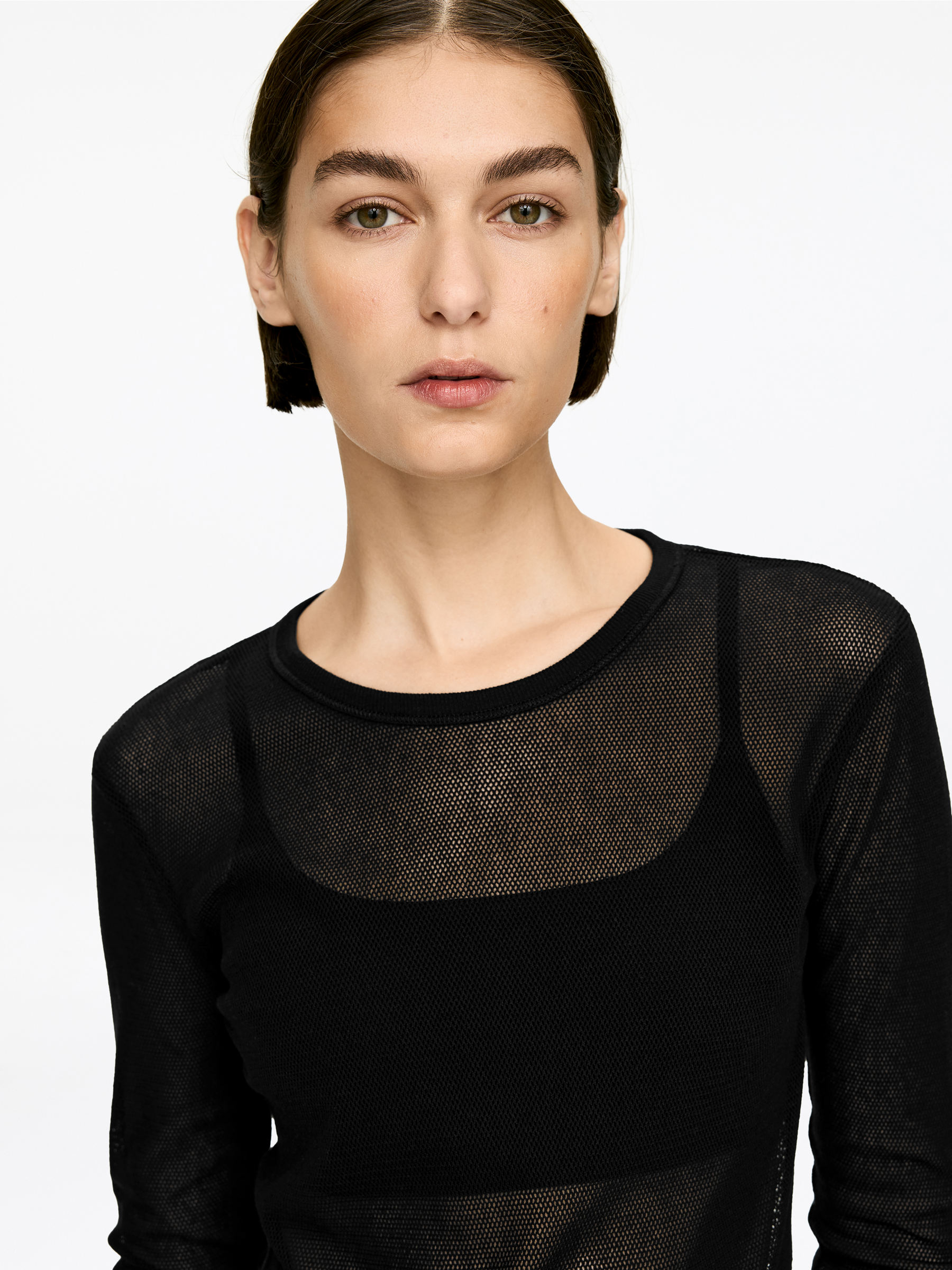 Mesh-Oberteil - Schwarz - Regular Fit - Damen - StillMedia/Lookbook - 4