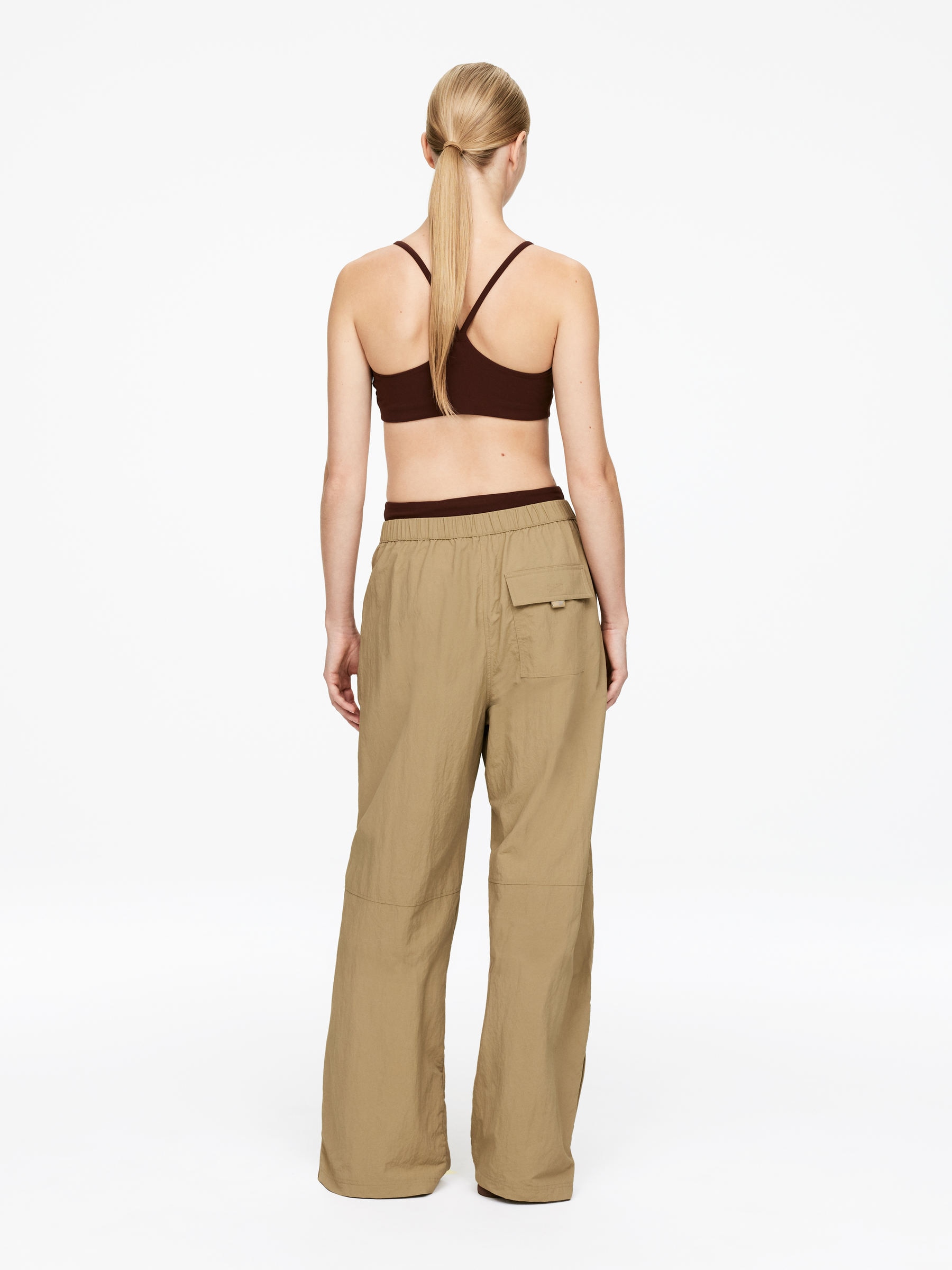Pantalon ceinturé - Beige - Oversized - Femme - StillMedia/Lookbook - 7