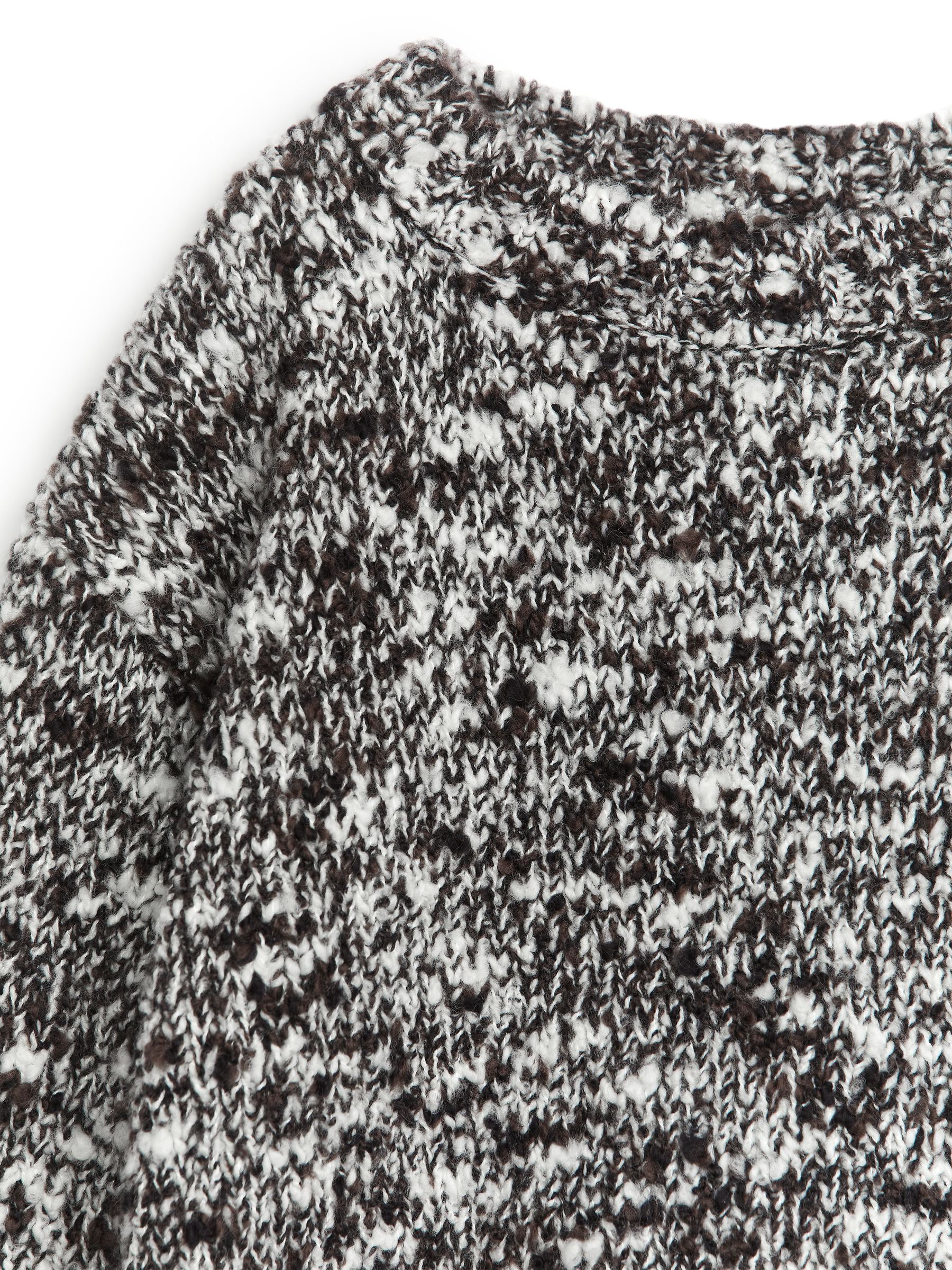 Lässiges Bouclé-Pullover - Schwarz/Weiß - Relaxed Fit - Kinder - StillMedia/DescriptiveDetail - 1