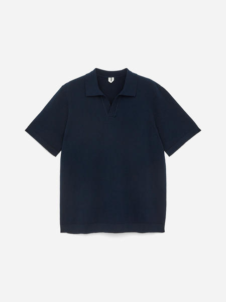 Men's Textured White Polo T-Shirt