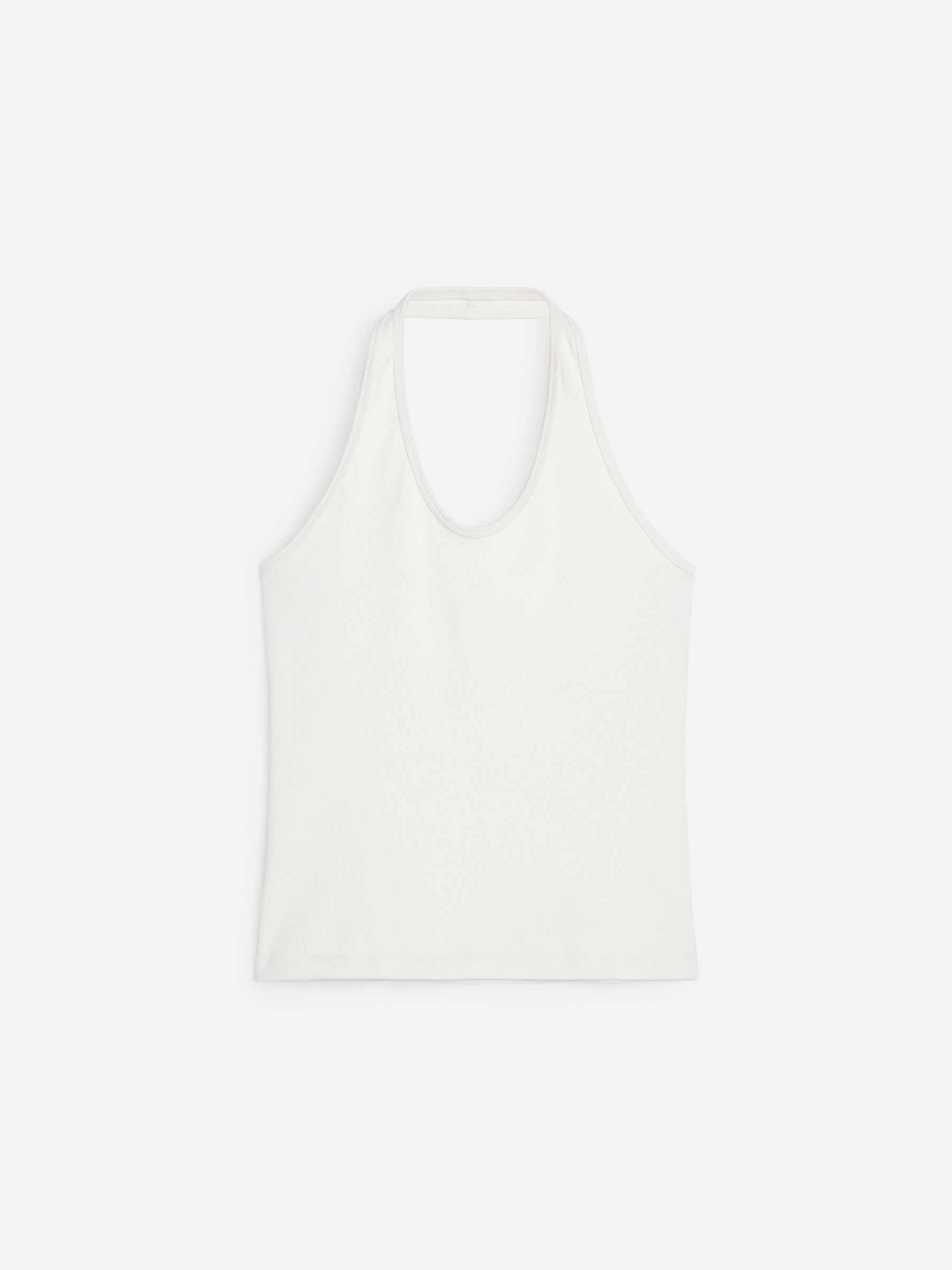 Halterneck Top-#F4F3E9-19449
