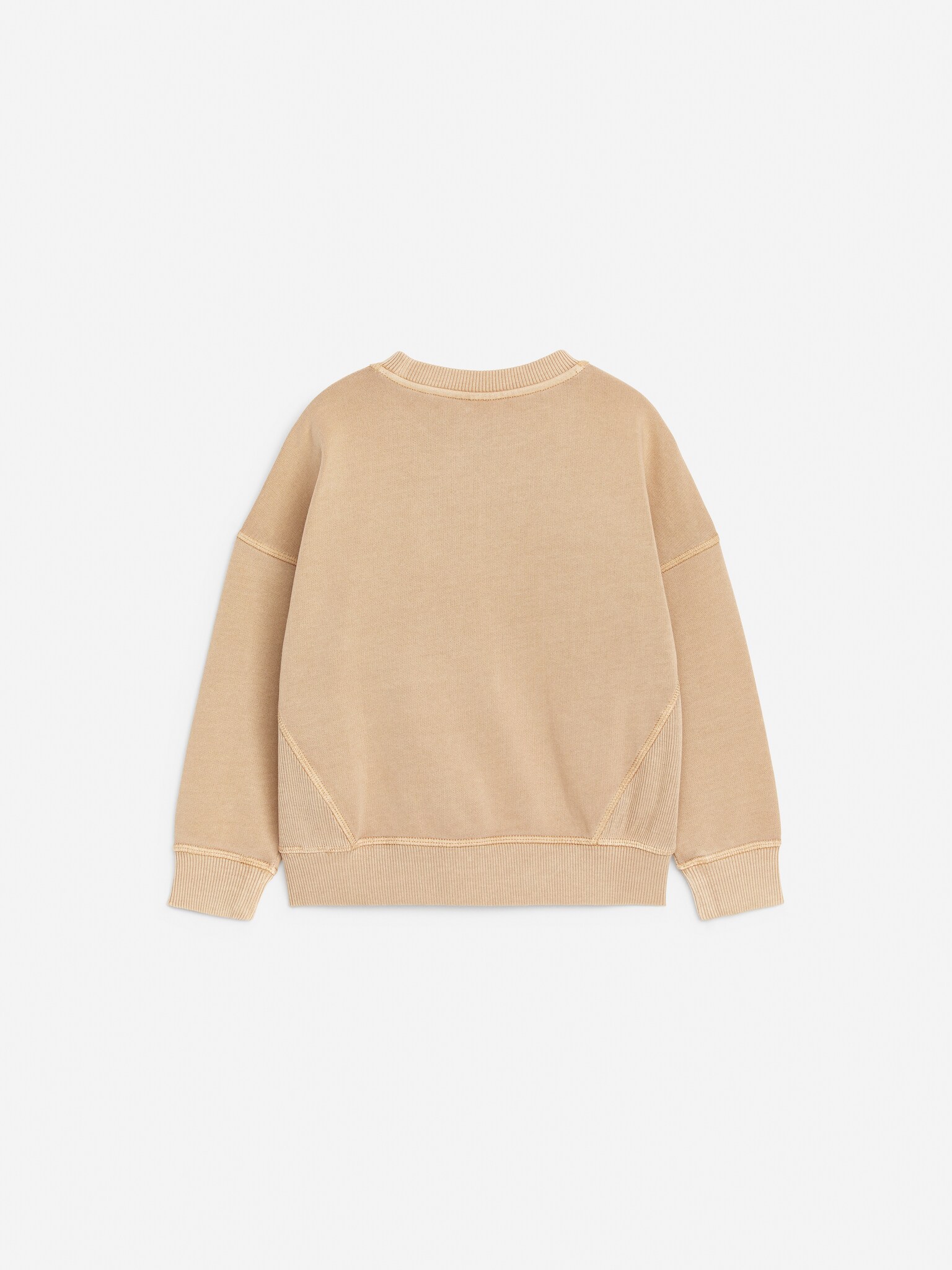 Relaxed Cotton Sweatshirt - Beige - 2