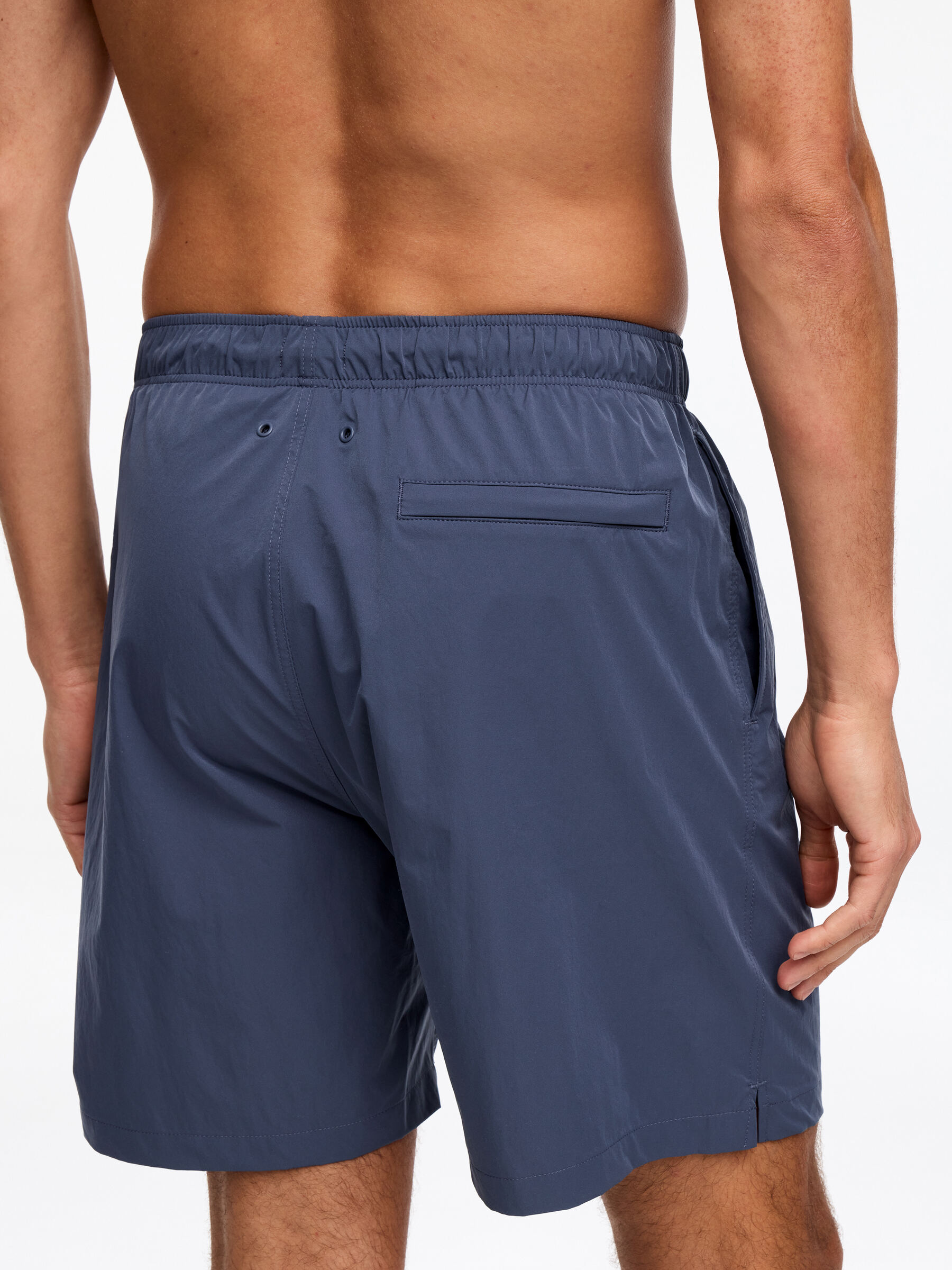 Sporty Swim Shorts - Blue - Regular fit - Men - StillMedia/Lookbook - 8