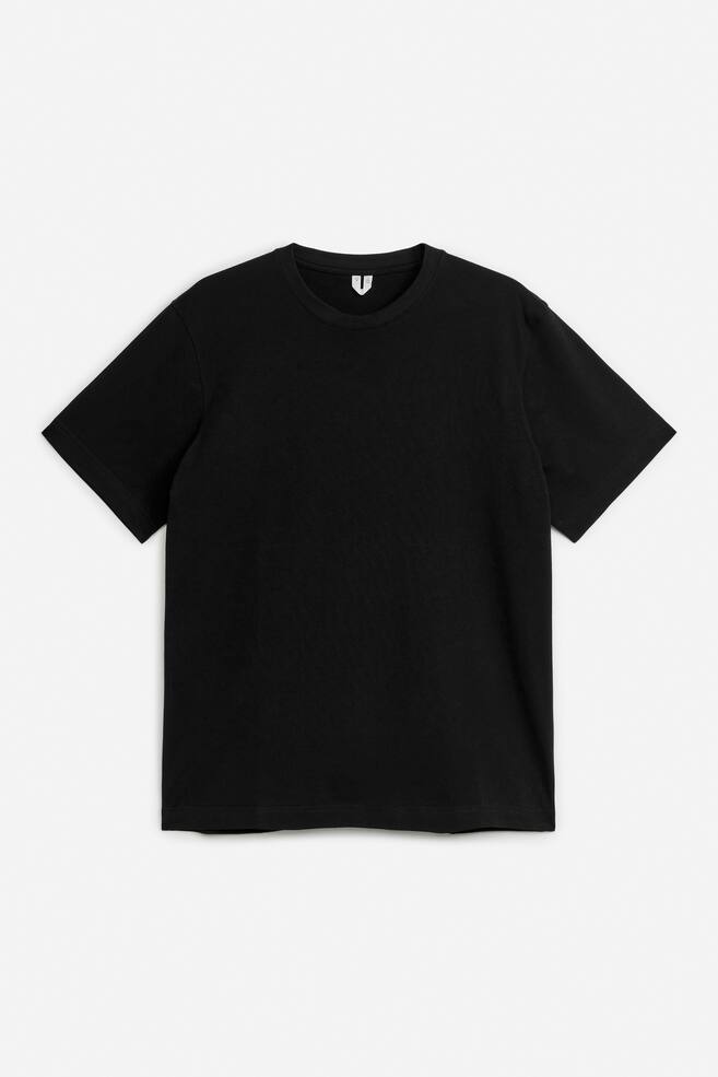 220 GSM Relaxed T-Shirt - Black/Dark Blue/Light Grey Melange/White/Off White/Pink/Mole/Yellow - 1