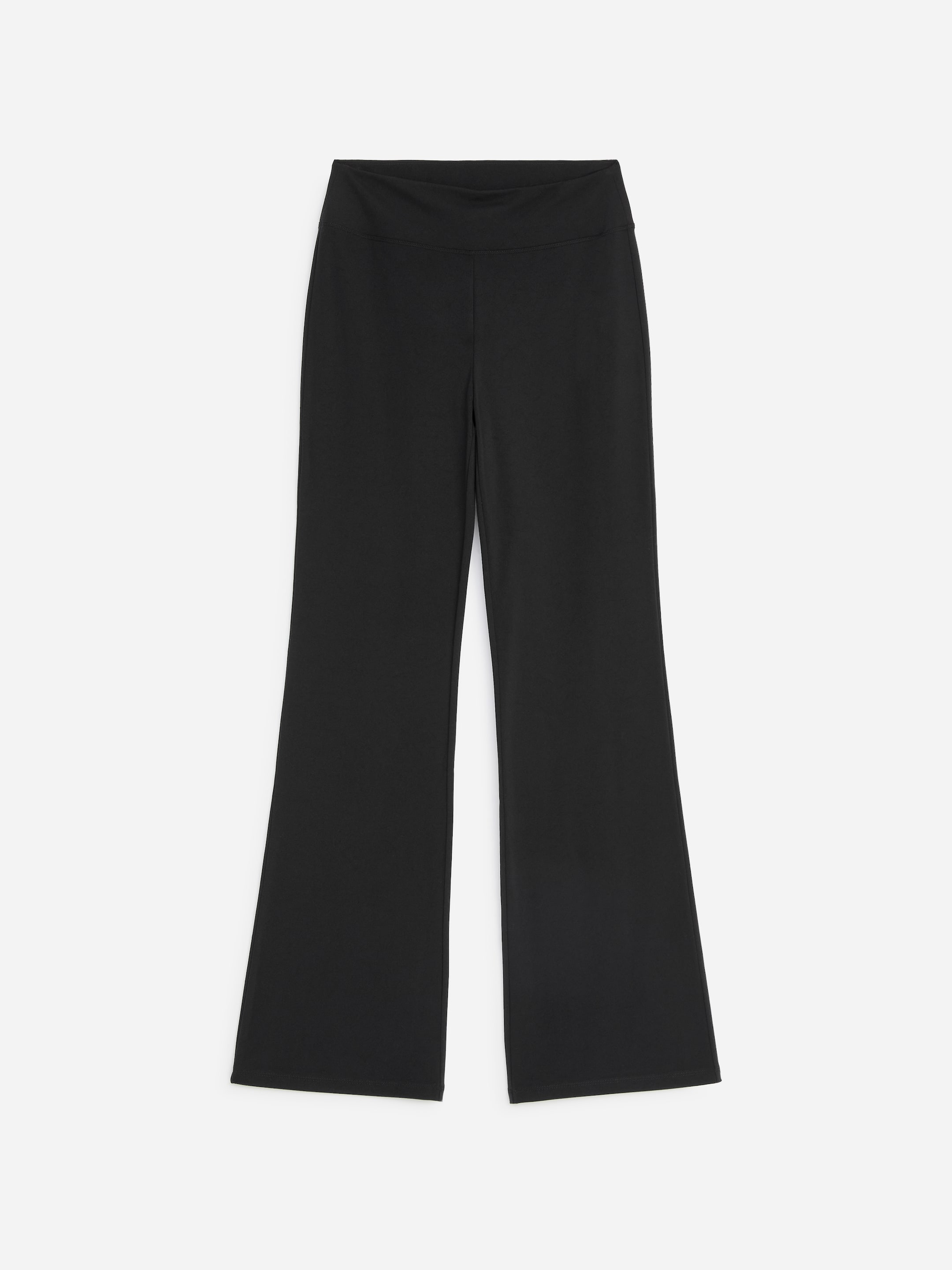 Cropped Bootcut leggings-Black-20016