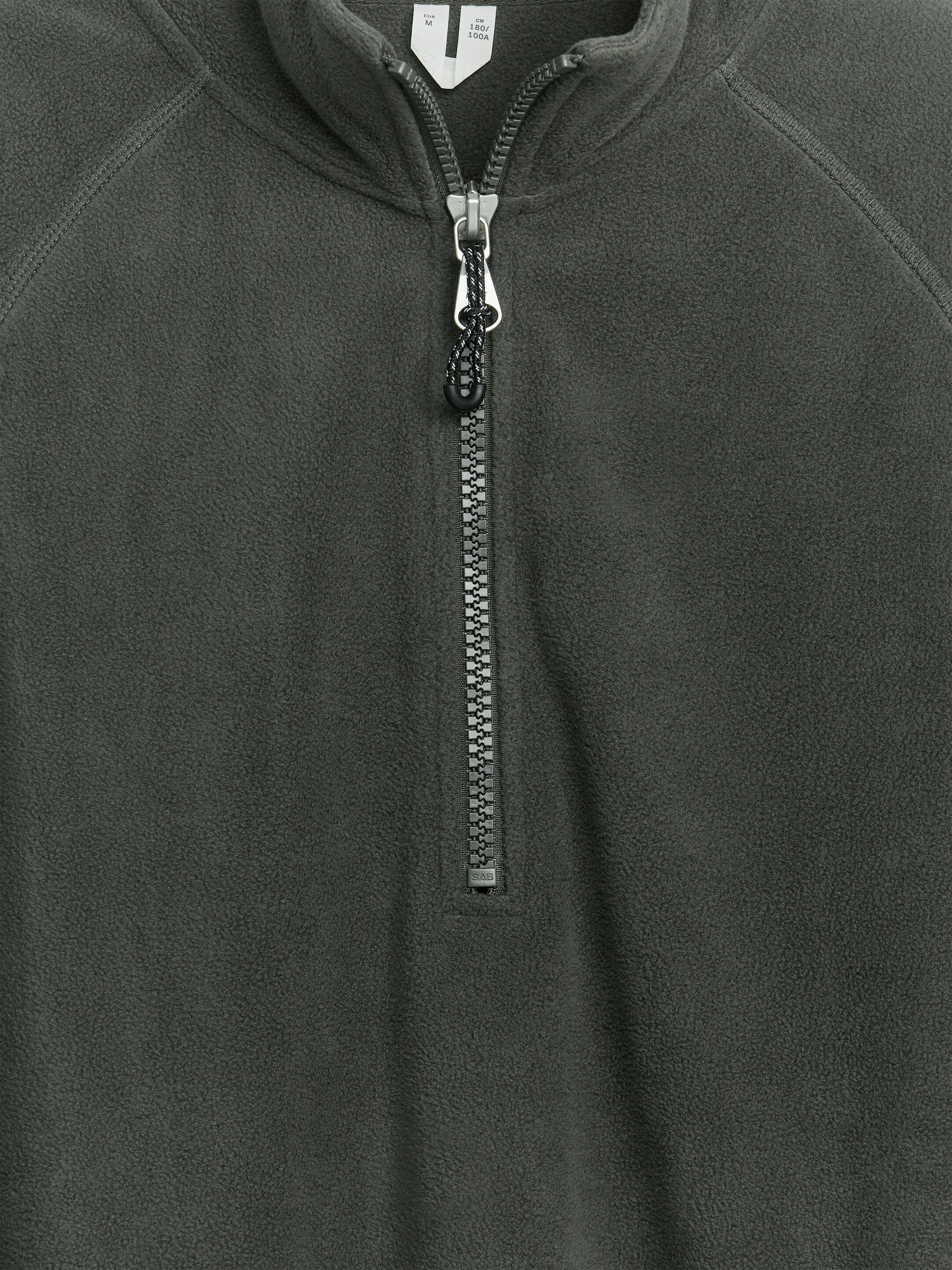 Fleecetröja med halv dragkedja - Mörkgrå - Regular fit - Men - StillMedia/DescriptiveDetail - 1