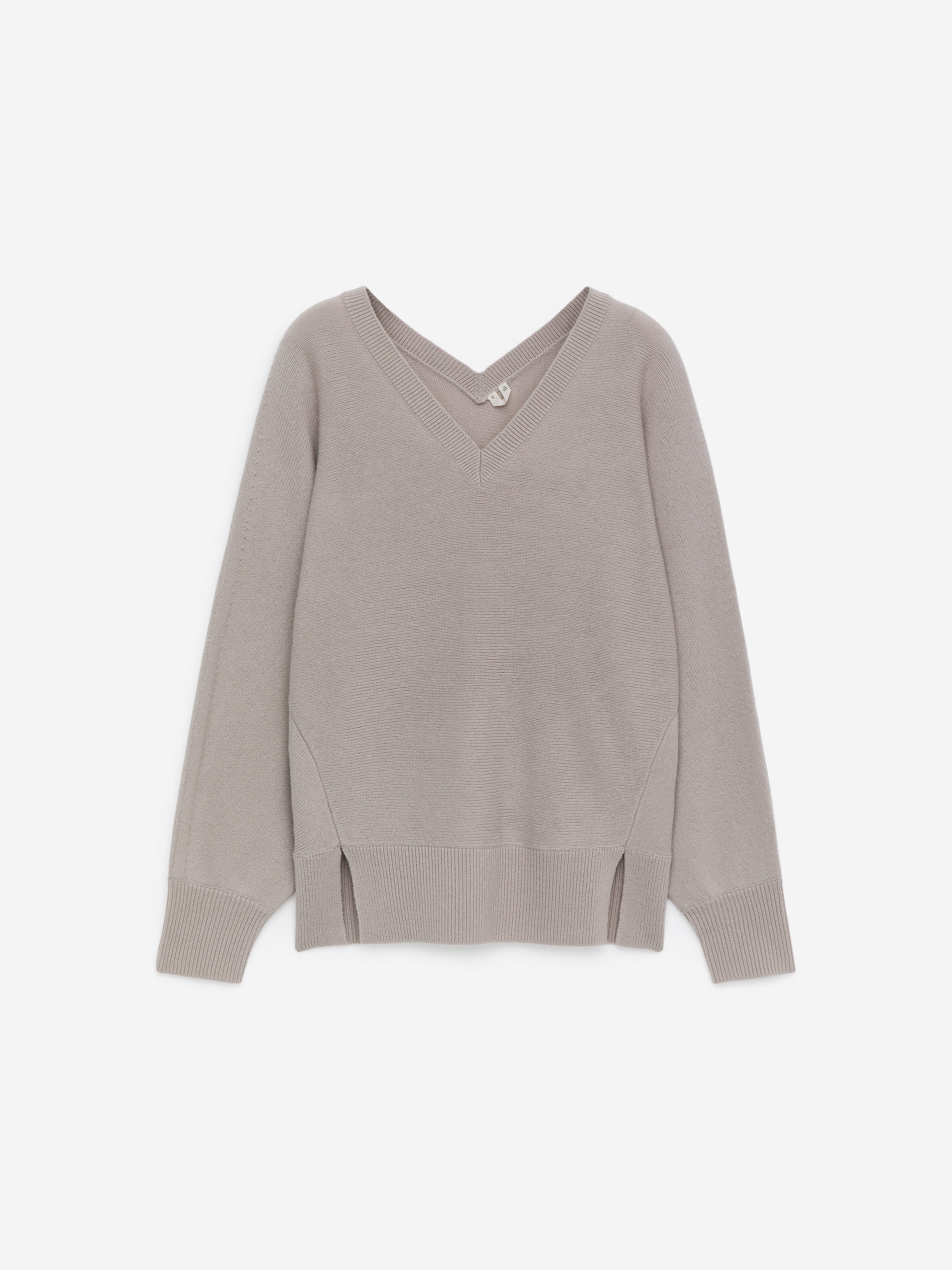 Pure Cashmere V-Neck Jumper - Grey - Regular fit - Women - StillMedia/DescriptiveStillLife - 1