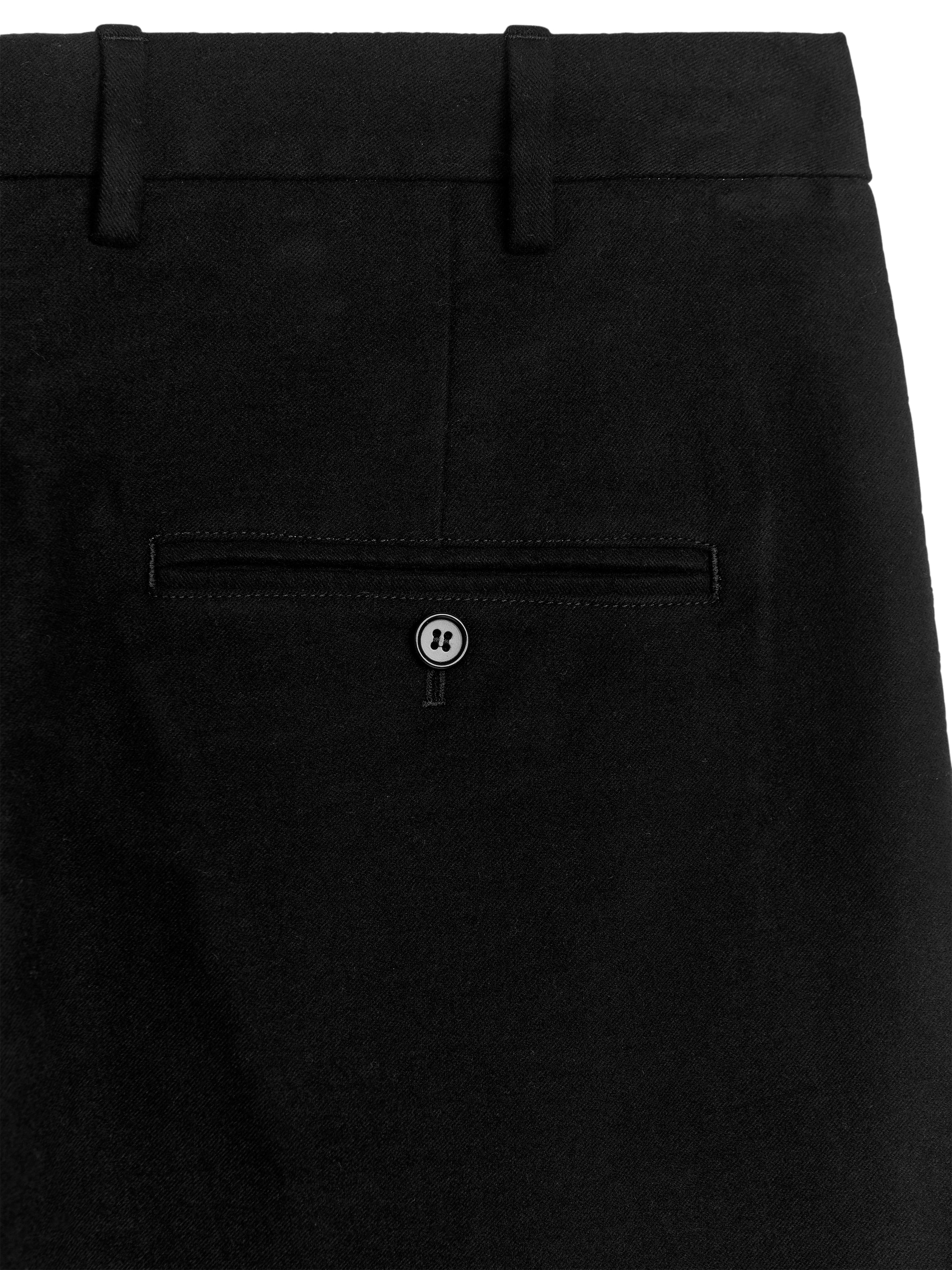 Dressed Cotton Moleskin Trousers - Black - Regular fit - Men - StillMedia/DescriptiveDetail - 2
