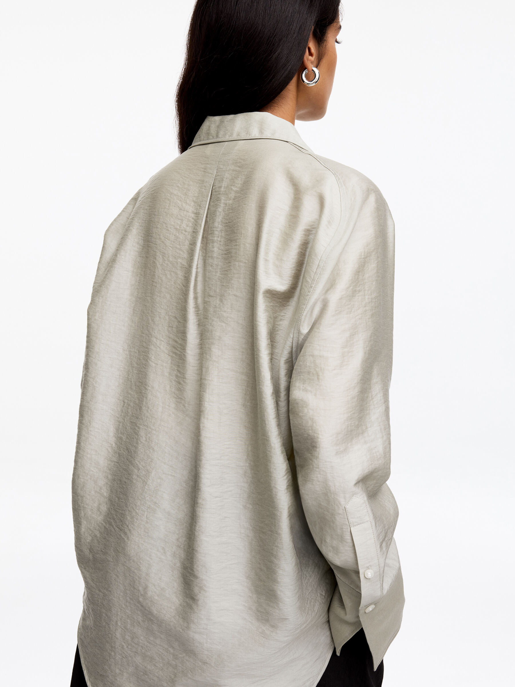 Eleganter Blazer im Hemden-Stil - Graubraun - Relaxed Fit - Women - StillMedia/Lookbook - 2
