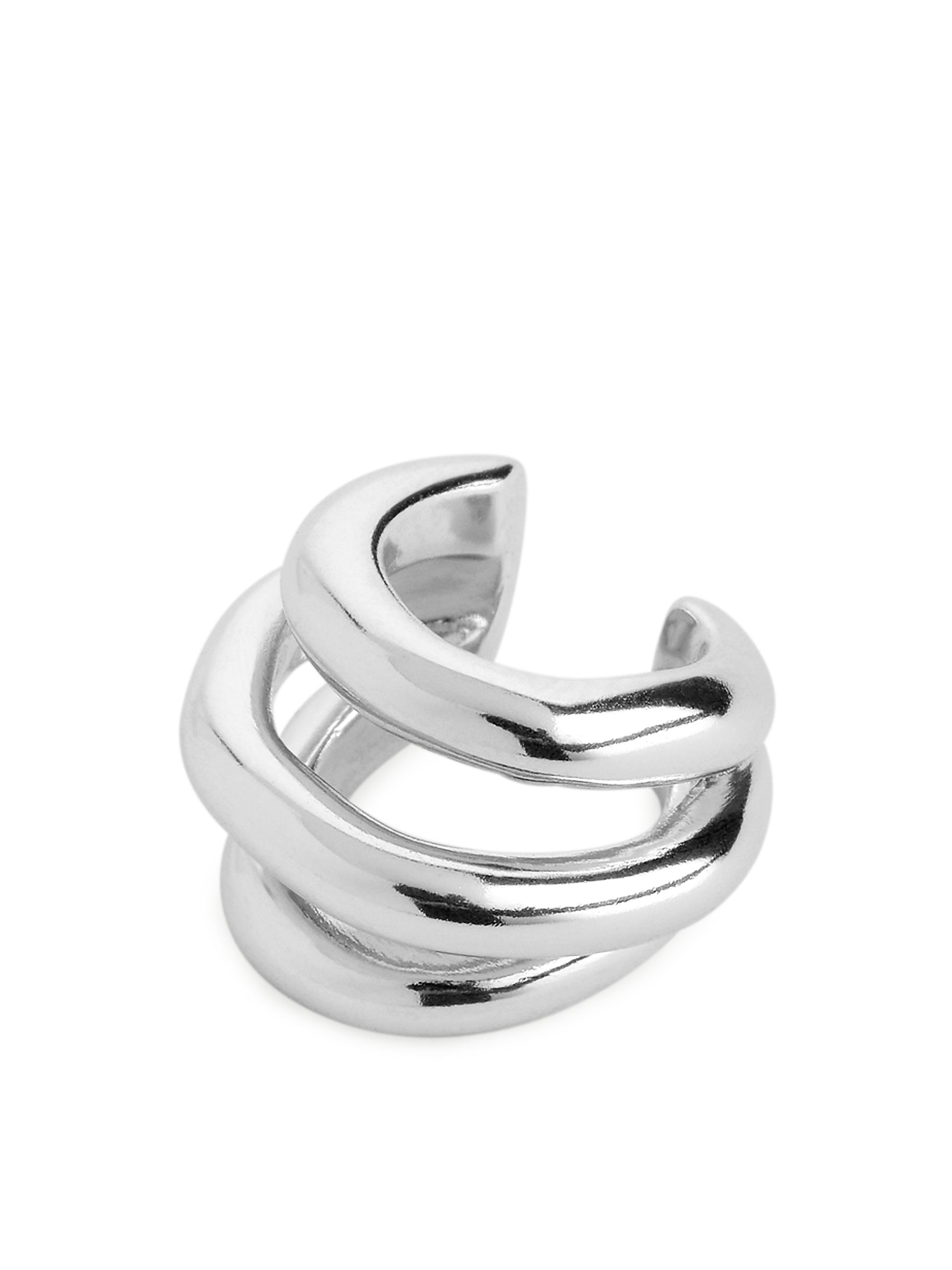 Silver-PlatedEarCuff - Silver - Women - StillMedia/DescriptiveStillLife - 1