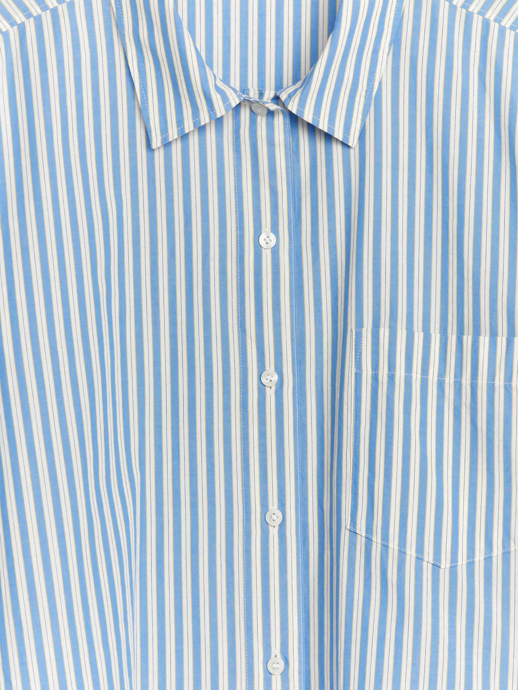 Lockeres Pyjamahemd - Weiß/Blau - Loose Fit - Damen - StillMedia/DescriptiveDetail - 2