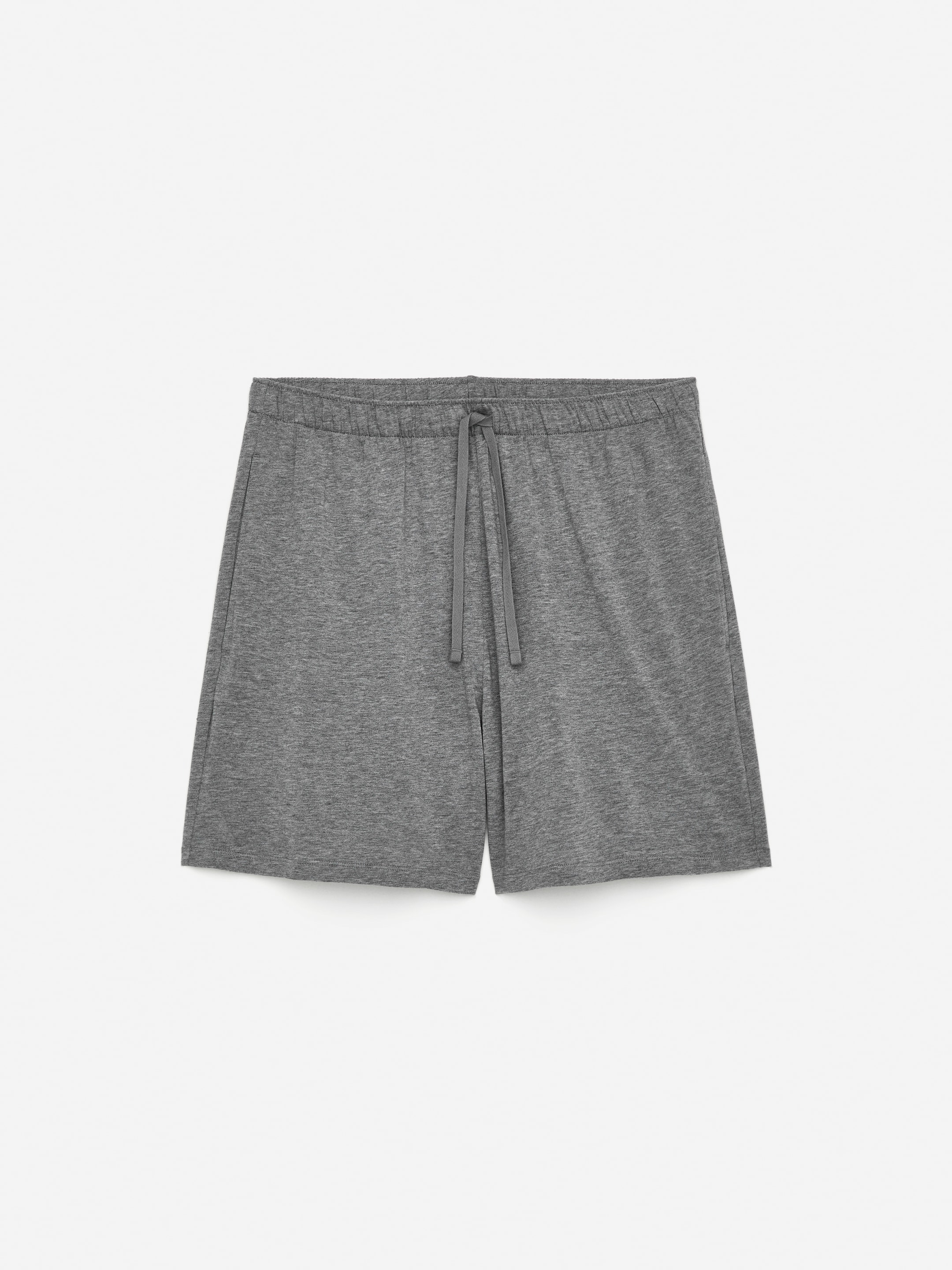 Soft Pyjama Shorts-#AFAFAF-14657