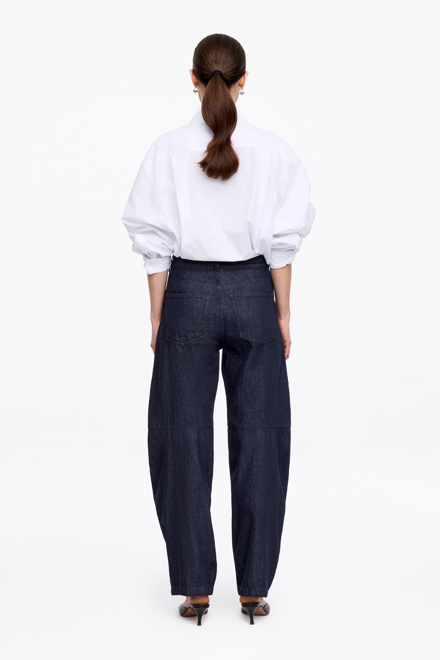 PINE Relaxed barrel jeans - Mörkblå/Ljusblå - 3