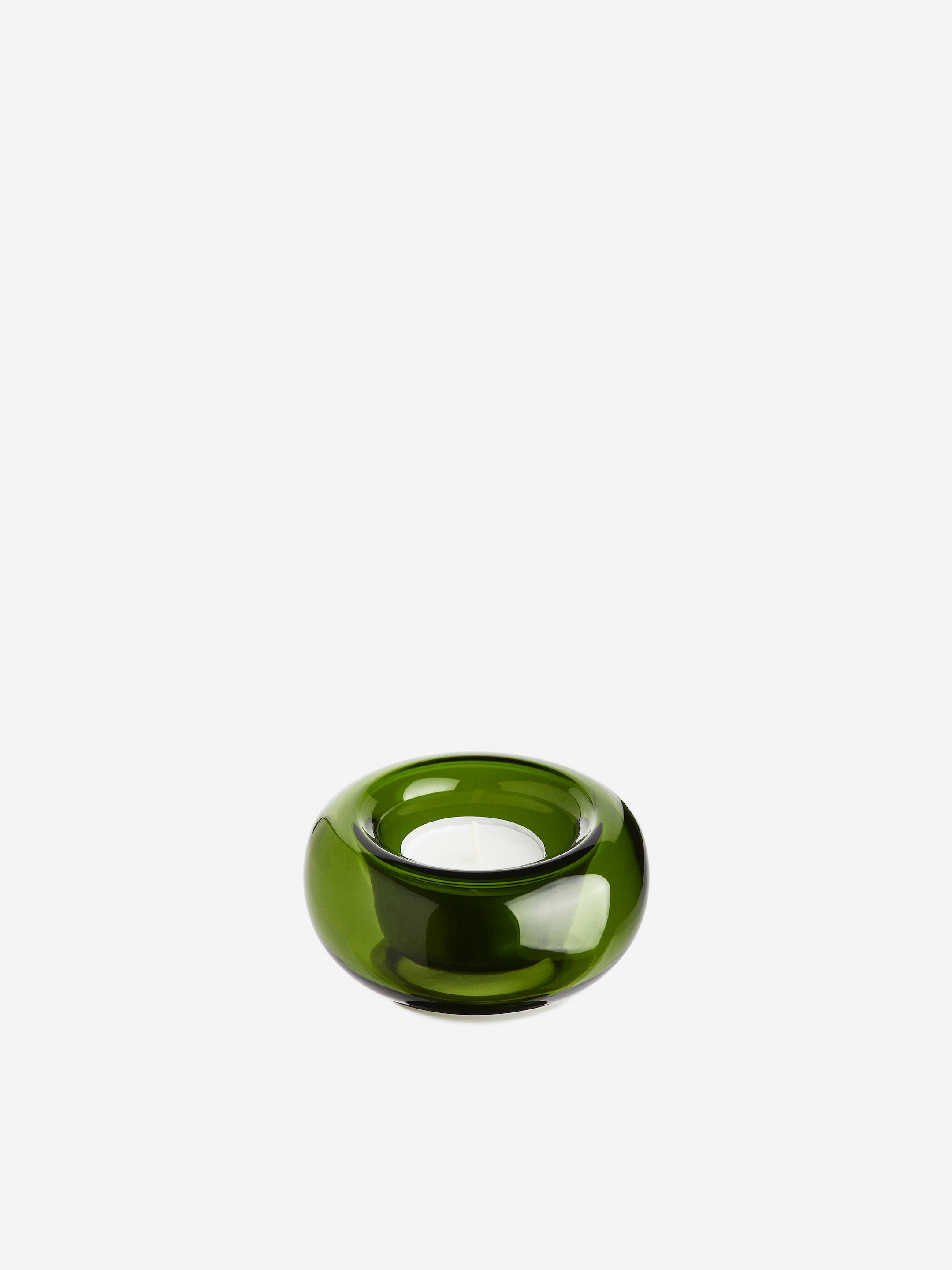 Se større billede: Fyrfadsholder i glas - Grøn - Home All | H&M DK 2