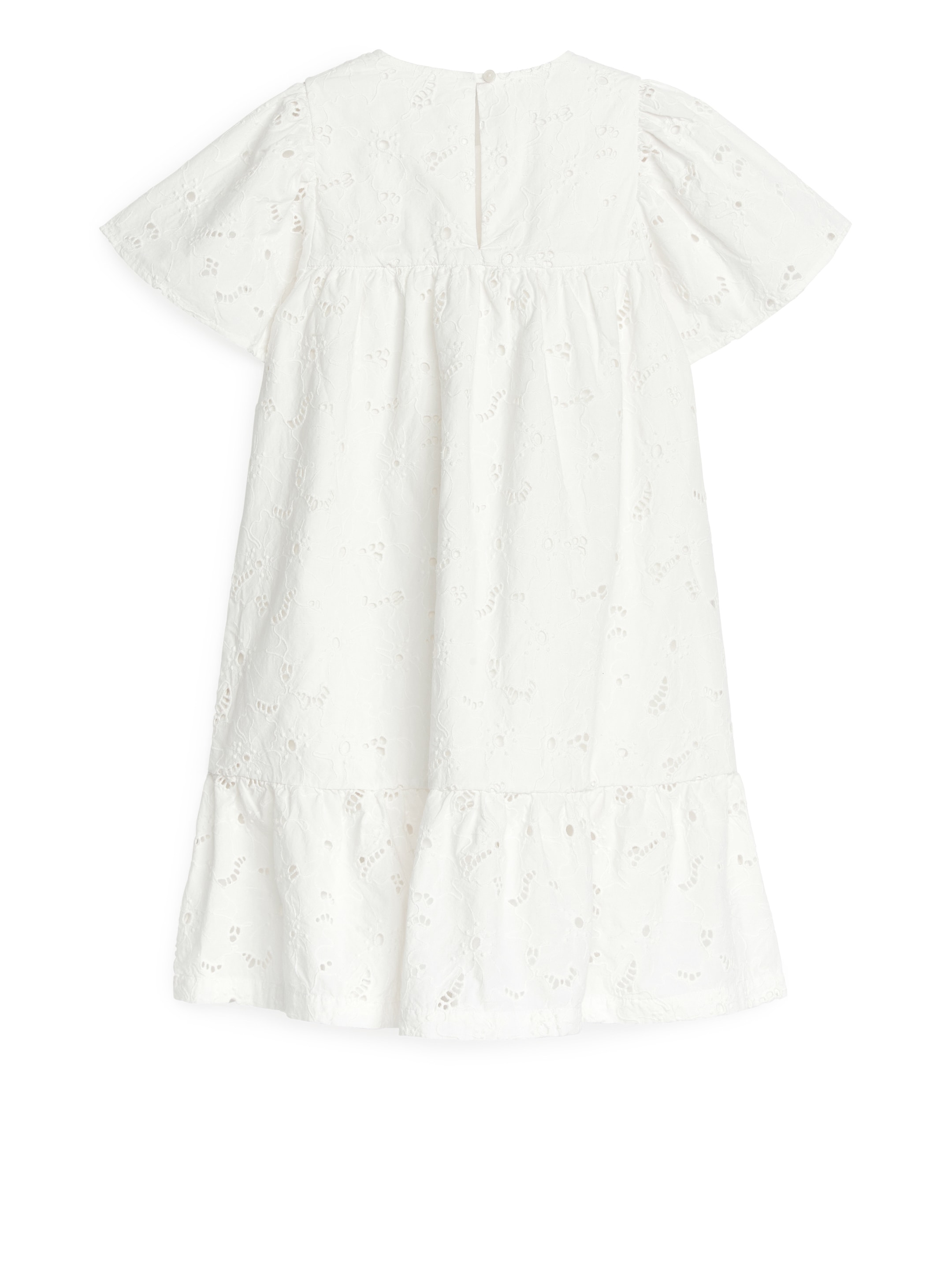 Kleid mit Lochstickerei - Weiß - Loose Fit - Kinder - StillMedia/DescriptiveStillLife - 2