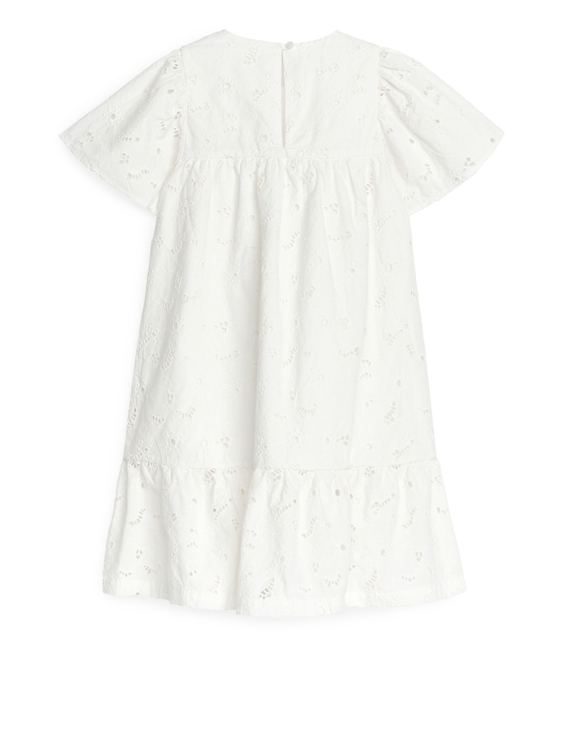 Sukienka z haftem angielskim - Biały - Luźny fason - Children - StillMedia/DescriptiveStillLife - 2