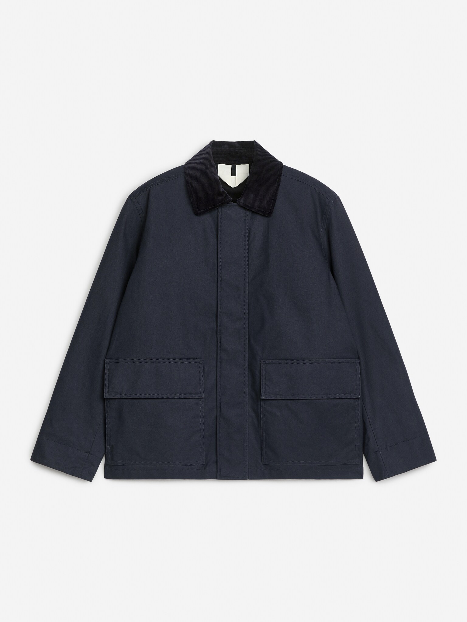 Veste en coton ciré - Bleu foncé/Vert foncé - 2