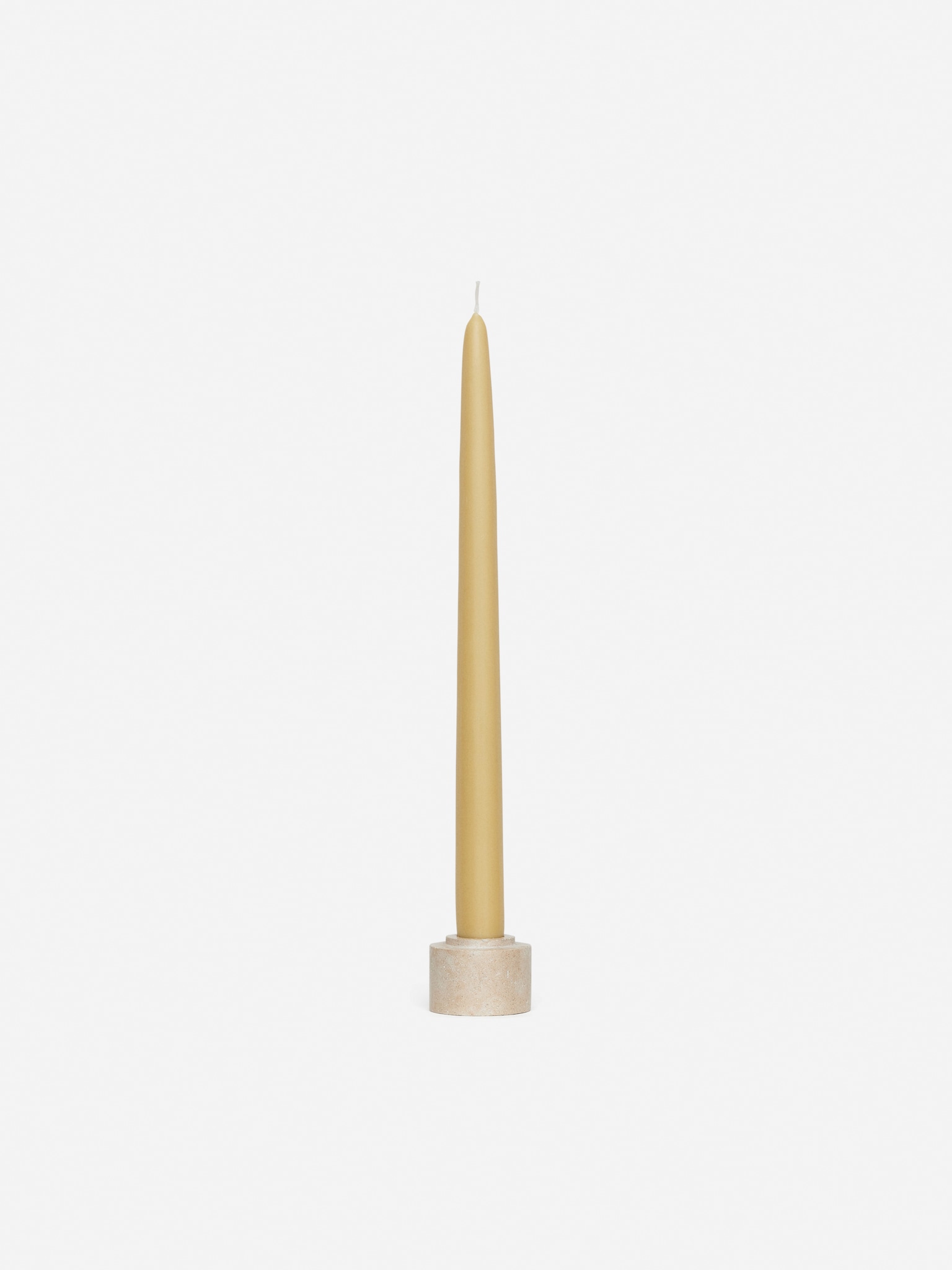 Juego de 2 velas cónicas - Amarillo pálido/Verde oscuro/Rosa empolvado - 2