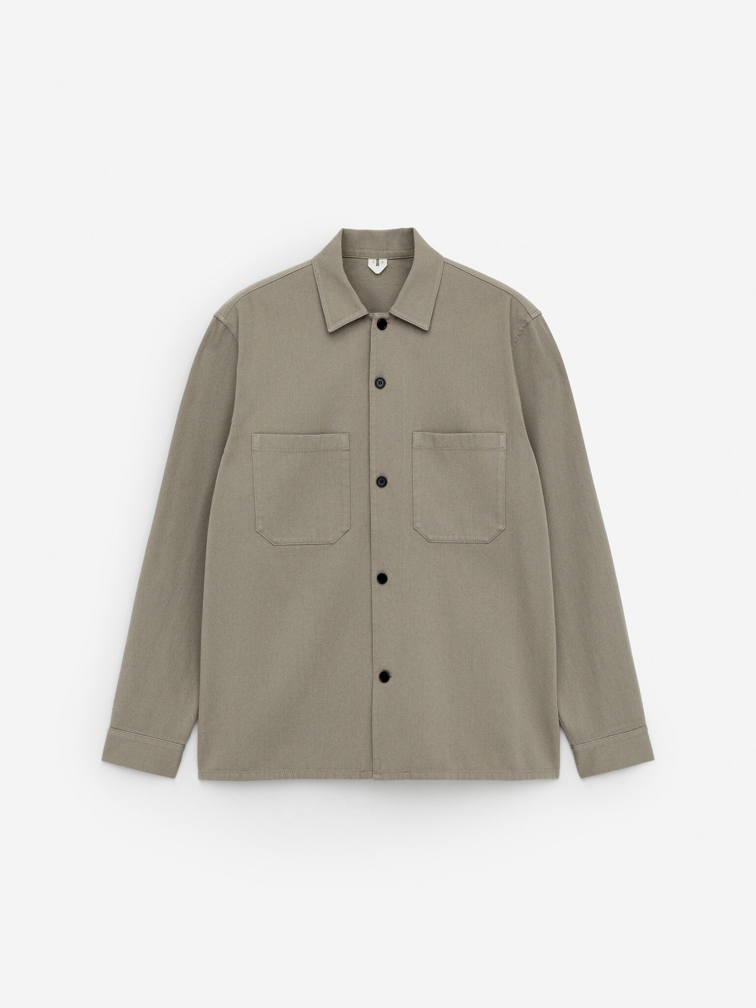 Surchemise en sergé de coton - Pierre/gris/Bleu foncé/Noir