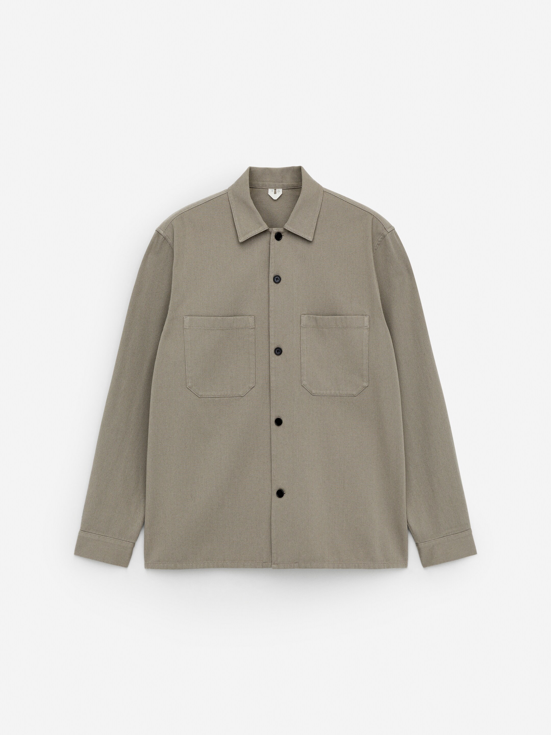 Visualizza immagine più grande: Overshirt in twill di cotone - Pietra - UOMO | H&M IT 1