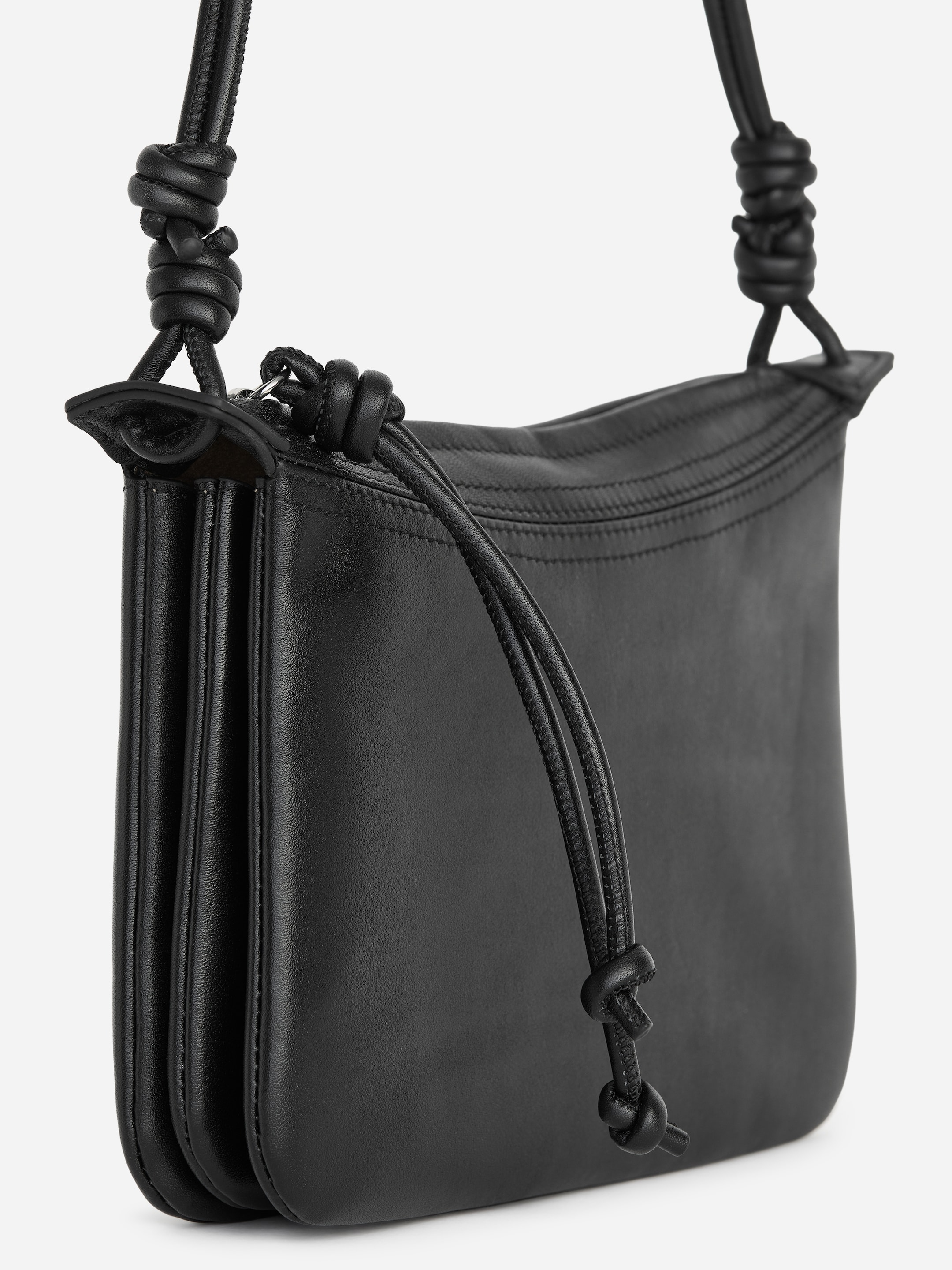 Leather Crossbody Bag - Black - women - StillMedia/DescriptiveDetail - 1