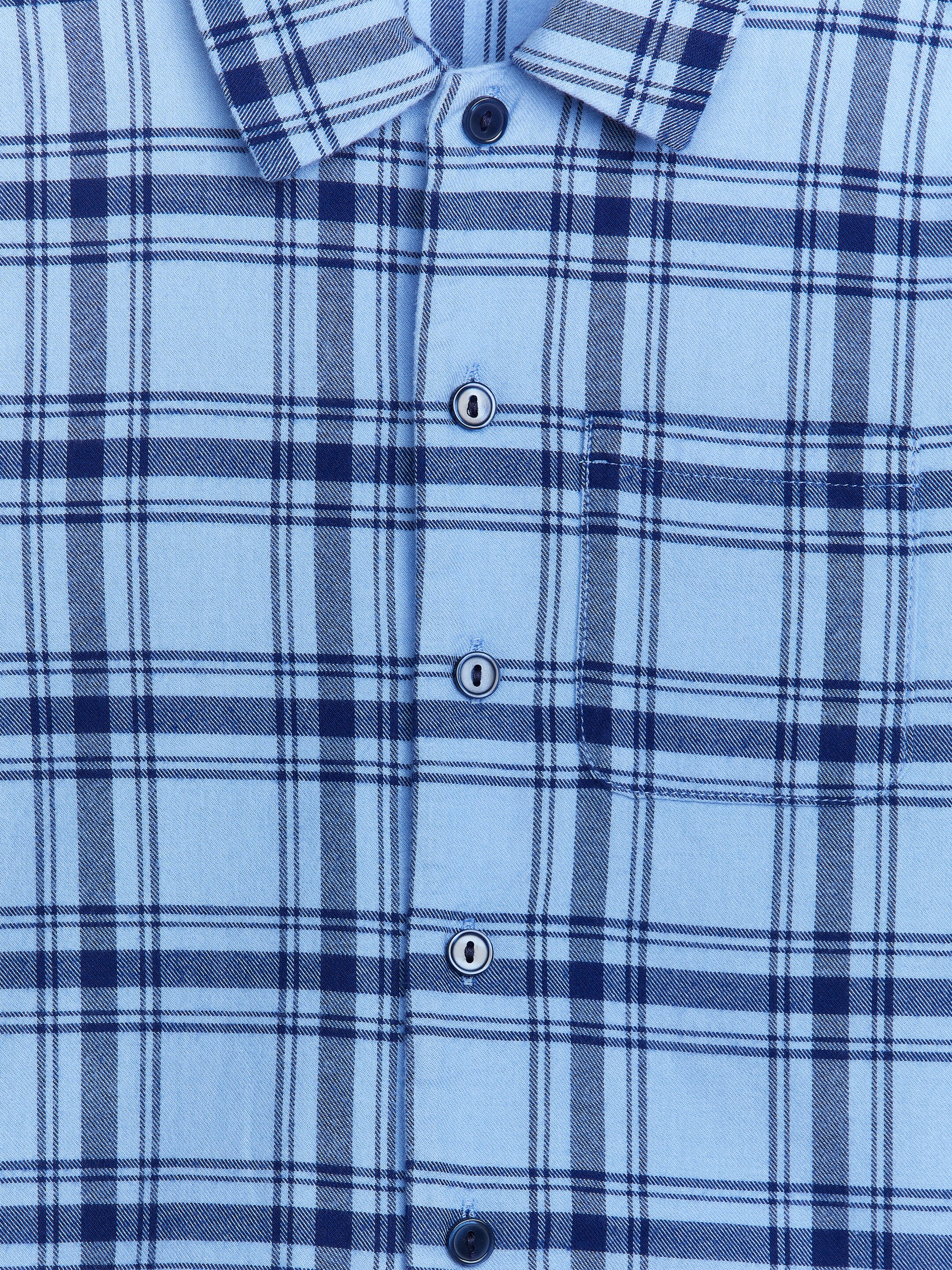 Flannel Pyjama Set - Blue - Children - StillMedia/DescriptiveDetail - 1