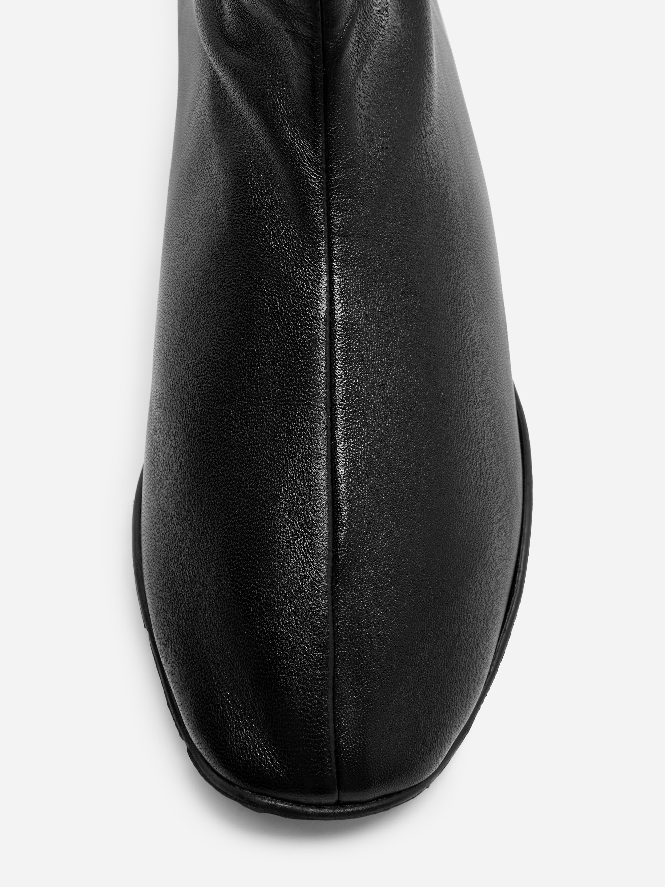 Sporty Leather Sock Boots - Black - women - StillMedia/DescriptiveDetail - 4