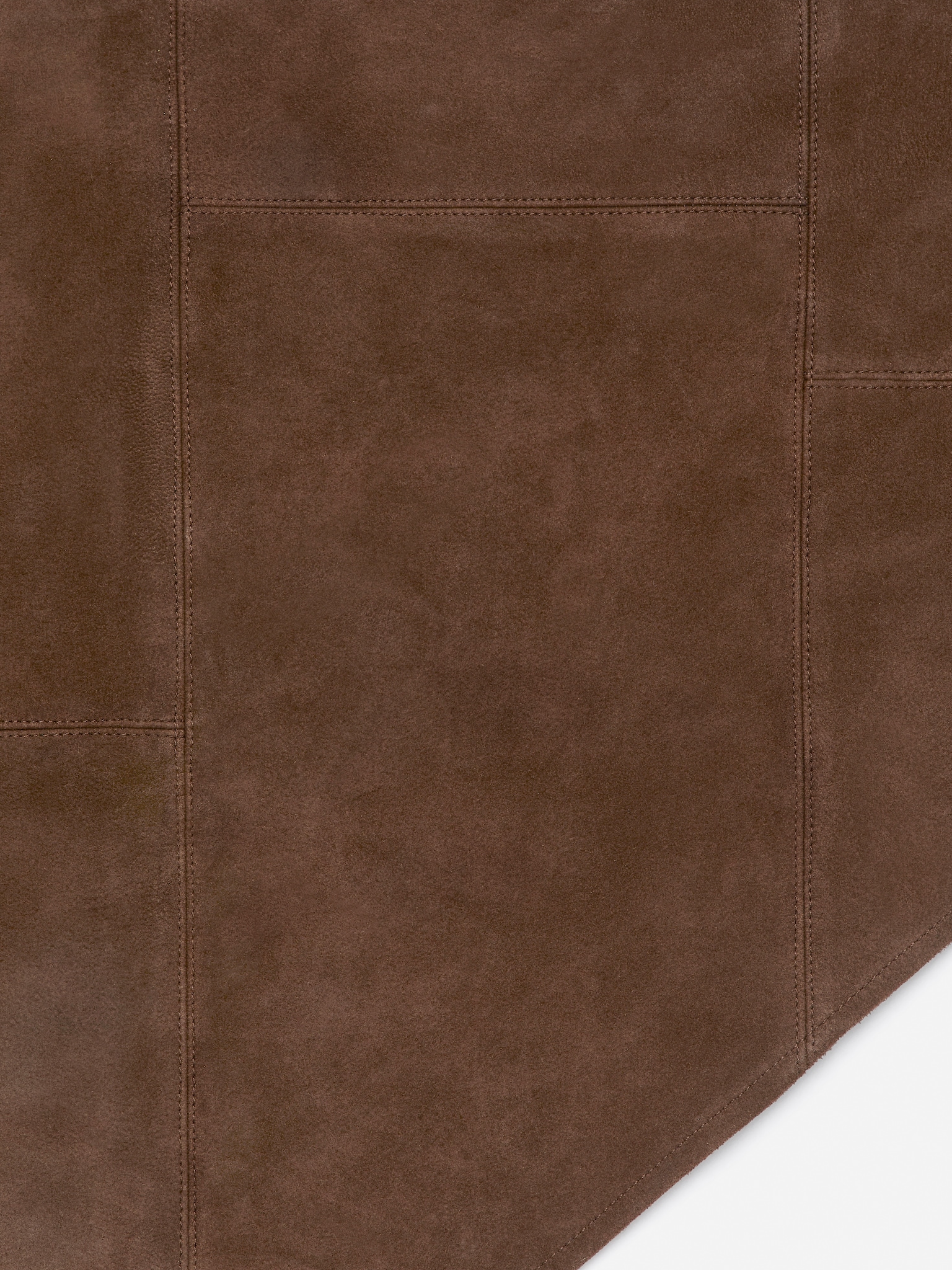 Écharpe en daim - Marron foncé - 4